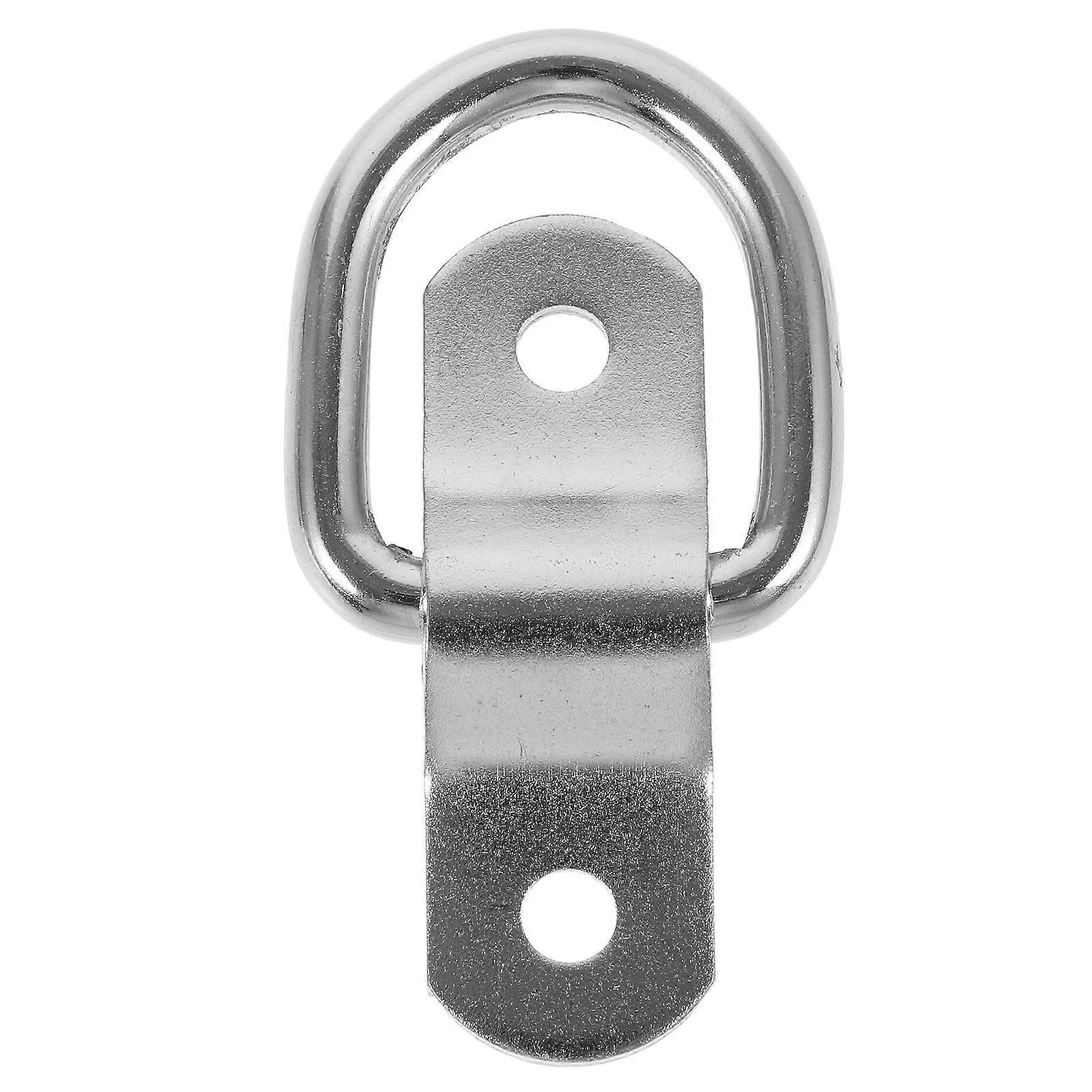Trailer Tie Down Anchor Silver Iron D Ring for Lock Use Heavy Duty
