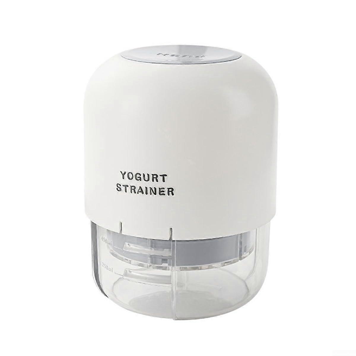 Yogurt Strainer with Lid Fine Mesh Separator for Homemade Thick Creamy Yogurt White