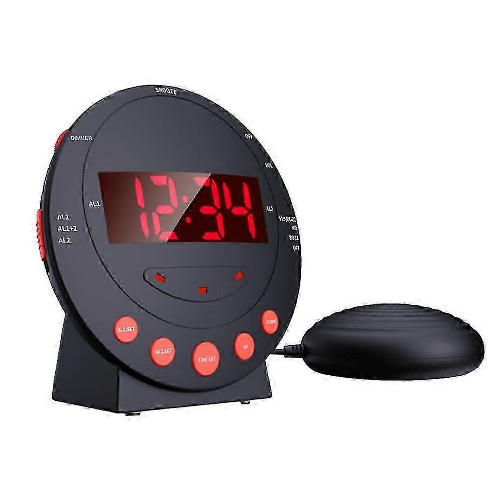Loud Alarm Clock with Bed Shaker Vibrating Alarm Clock with Flash Light Brightness Adjustable Snooze SZRH A-G