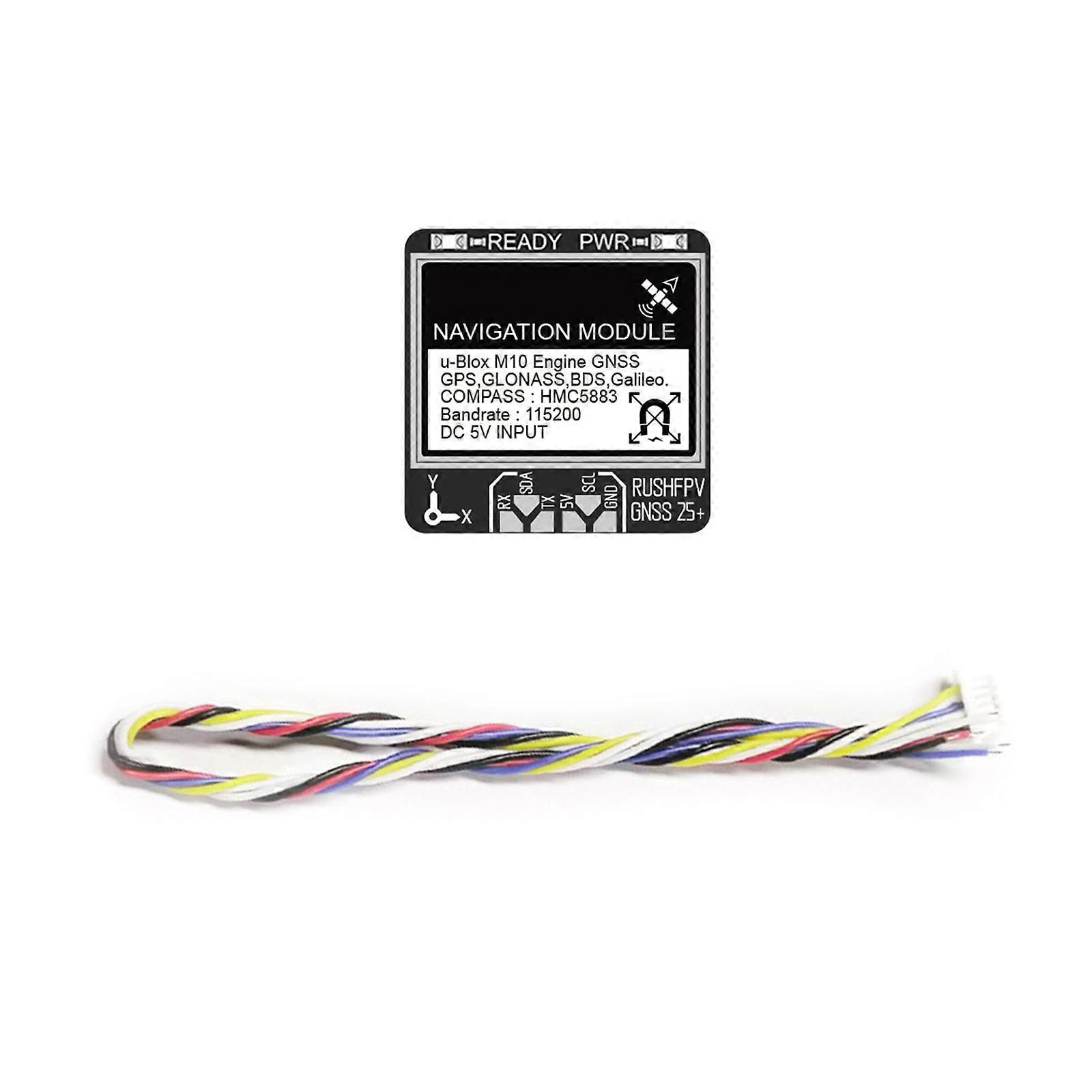 Advanced Drones Navigation Module 1HZ-10Hz Featuring Integrated Compass and Real Time FPV Data Transmission Multicolor