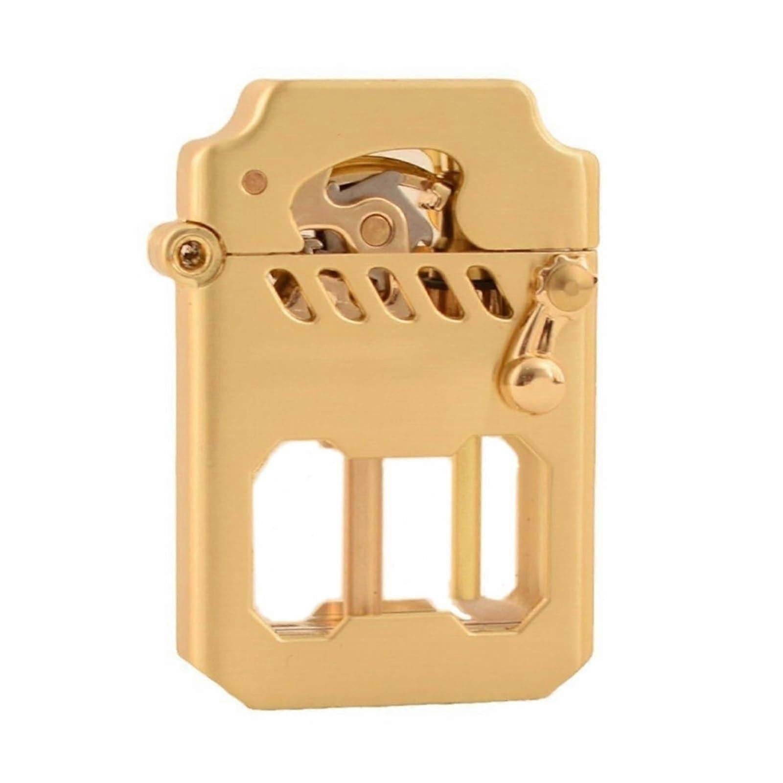 Kerosene Lighter 2024 Recyclable Metal Old Fashioned Rocker Link Gear Ignition With Fuel Window Wilderness Camping