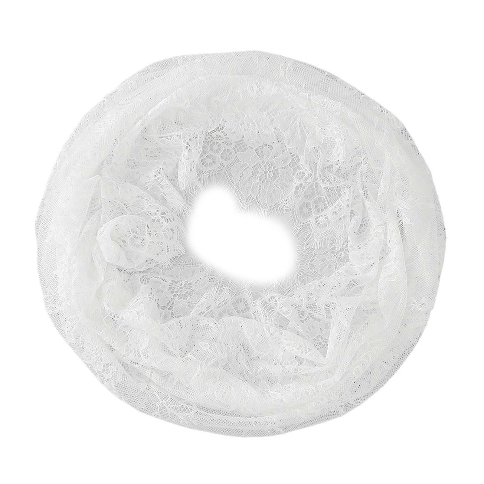 Recyclable Polyester Headpiece Softened Relaxed Plan Machine Washable For School Stretching Running Errands  White