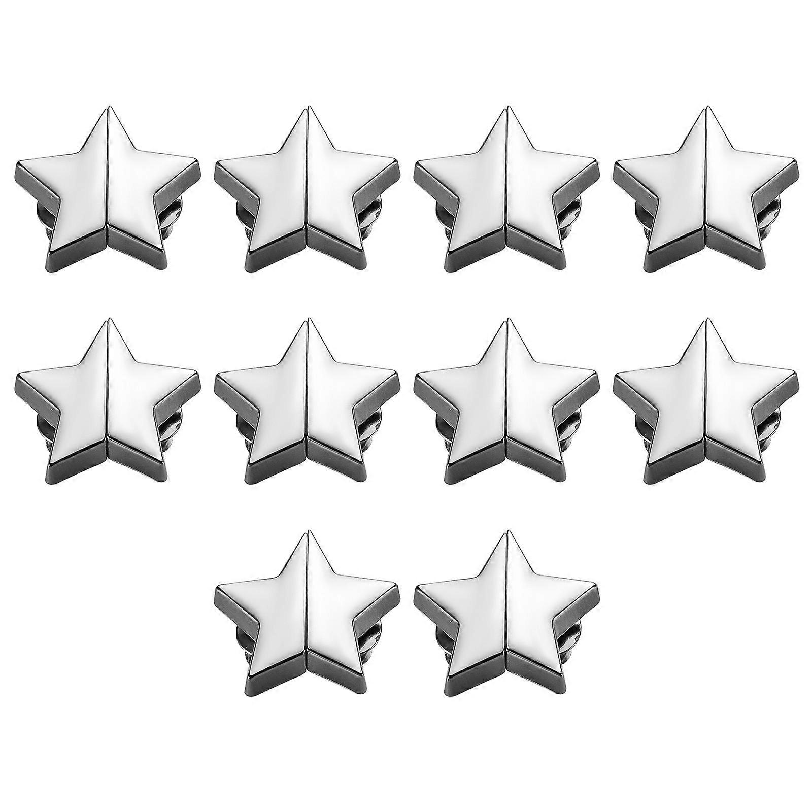 10Pcs Adjustable Magnetic Curtain Clips Double Sided Magnetic Fix Suction Curtain Magnets Closure Easy to Install  Silver