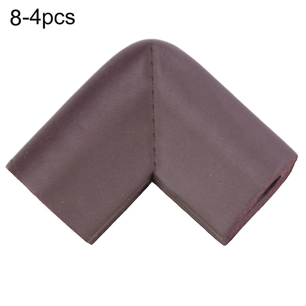 Trumsen 4pcs U Shape Safety Baby Anti Collision Table Desk Edge Corner Protector Cover Brown