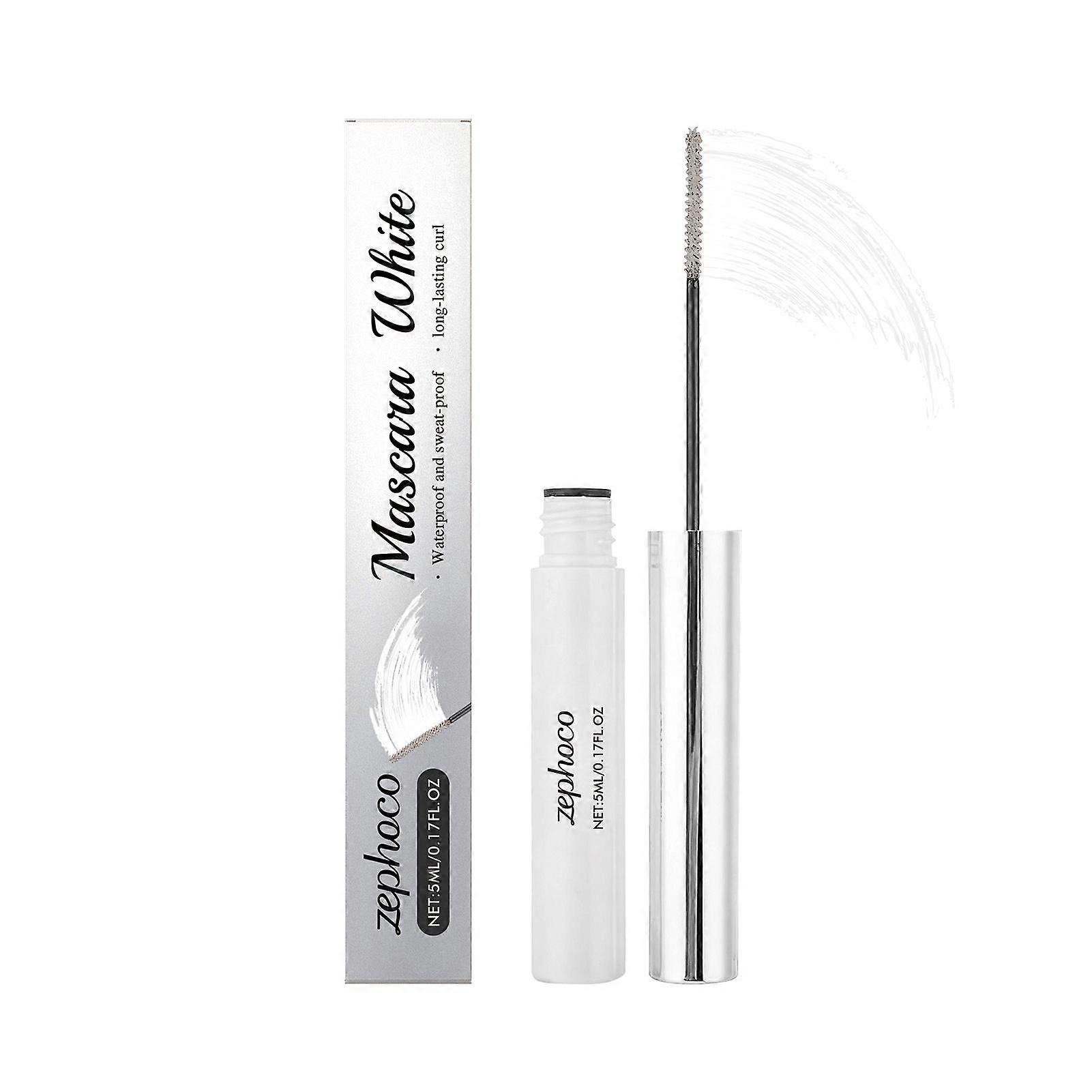 White Curling Mascara Primer for Volume Smudge Proof Waterproof Lash Enhancer for All-Day Wear