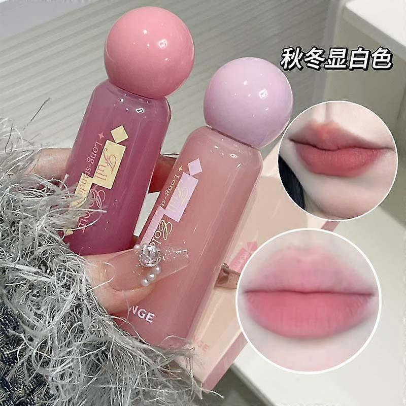 Garden-like Soft Matte Lip Gloss, Velvety Matte Finish, Long-Lasting, High Color Payoff, Not Easy to Transfer, Brightening and Whitening Lip
