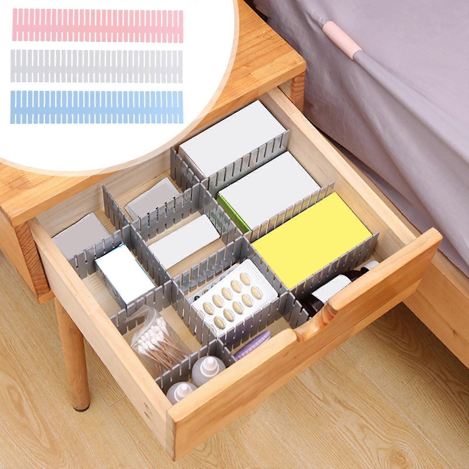 Staron Drawer Partition Board, Expandable Storage Compartment Organizer Compatible with Blue, Makeup & Sock Drawer Organizer