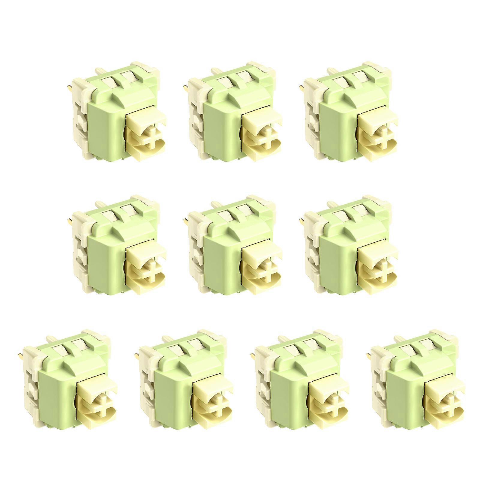 Quiet Lemon Linears Mechanical Switches Pre Lubed Tactile 5Pin Paragraph Axises for Customizing Gaming Keyboards Multicolor