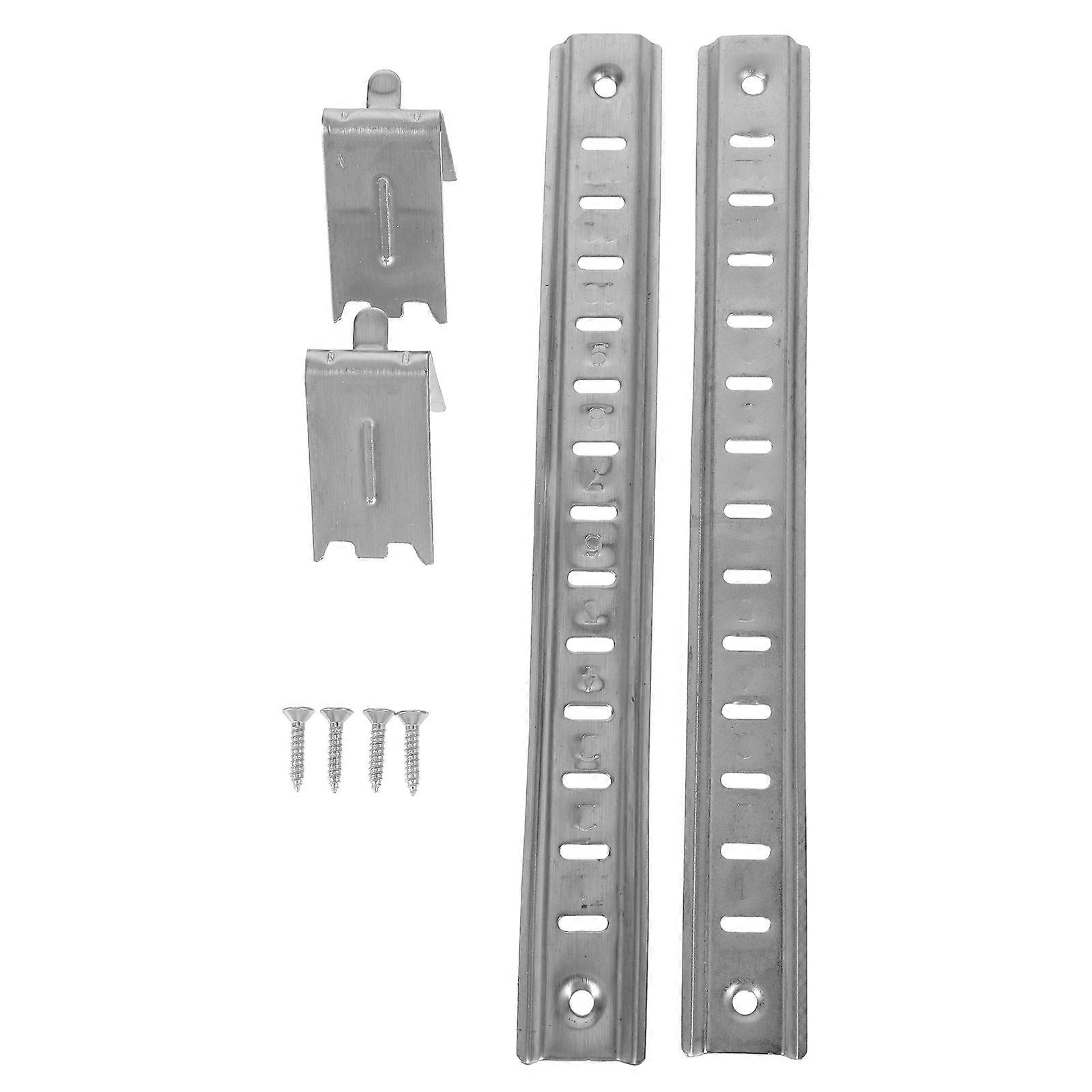 Shelf Hooks Stainless Steel Refrigerator Shelf Support Bar 2Pcs