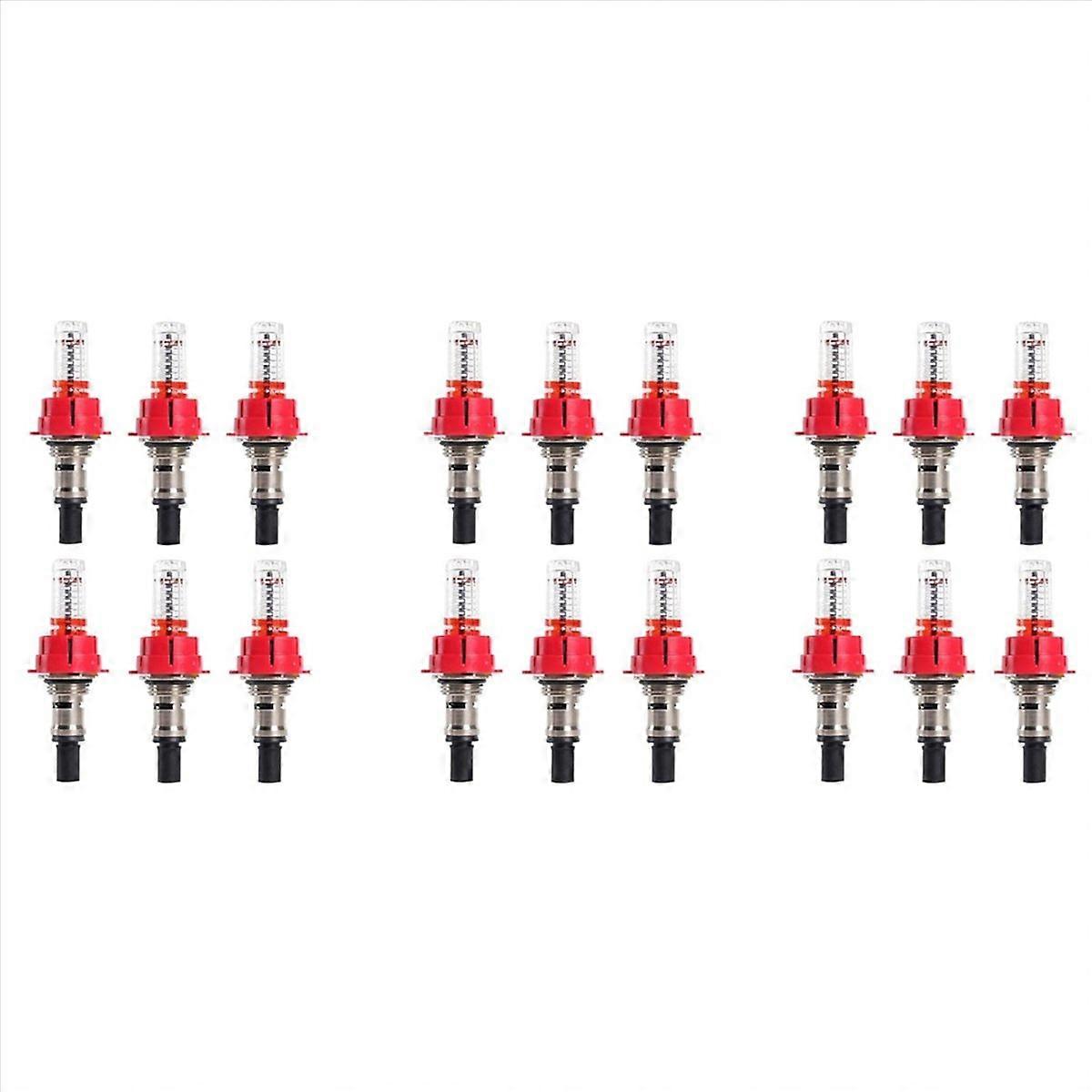 18 Pcs Underfloor Heating Manifold Flow Meter, Visual Flow Monitoring Regulator for Underfloor Heati