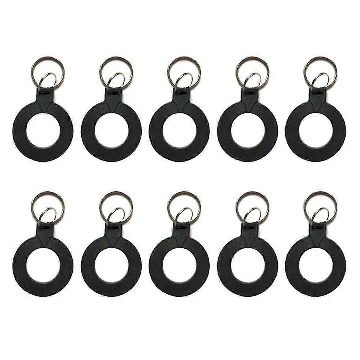 10Pcs T5577 EM4305 Copy Rewritable Writable Duplicate RFID Tag EM4100 125Khz Card Proximity Token Keyfobs,Black Color