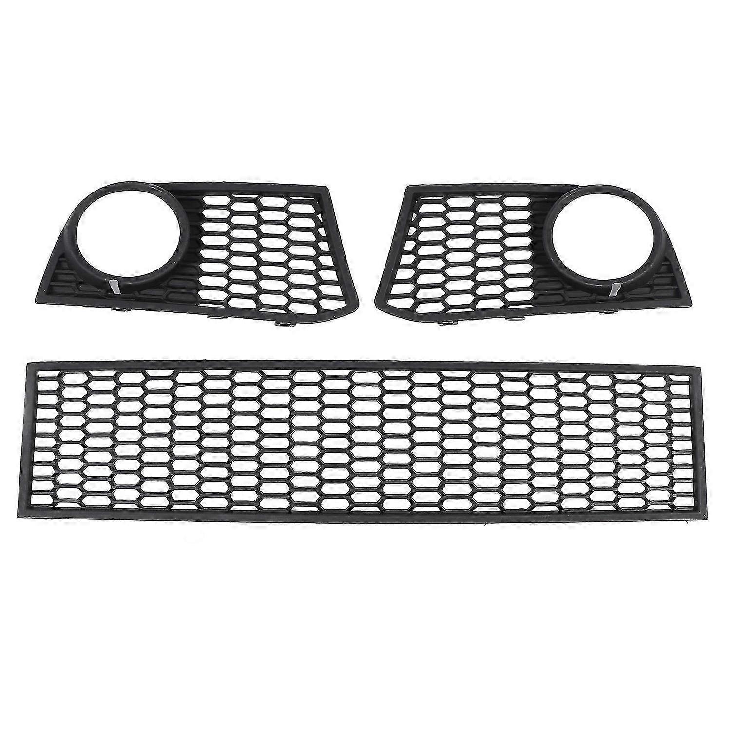 Fog Lamp Bezel Grille for 5 Series F10 2011 - 3PCS Front Bumper Lower Center Set
