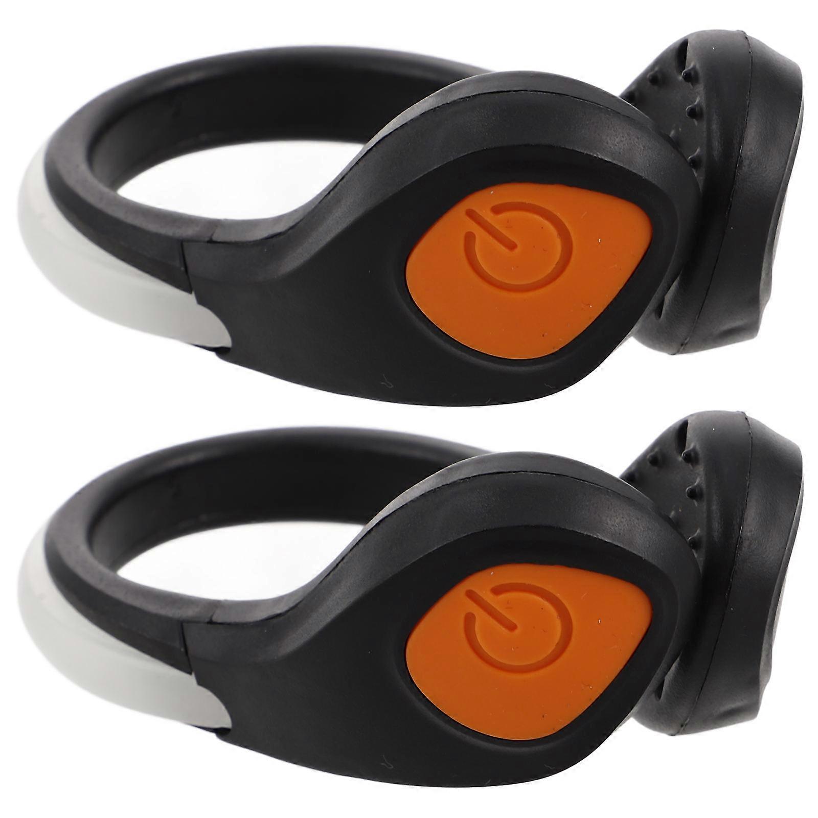 Shoes Light 2Pcs Warning Light Rectangular Clip PP Material Night Visibility Enhancement For Runners Cyclists Walkers