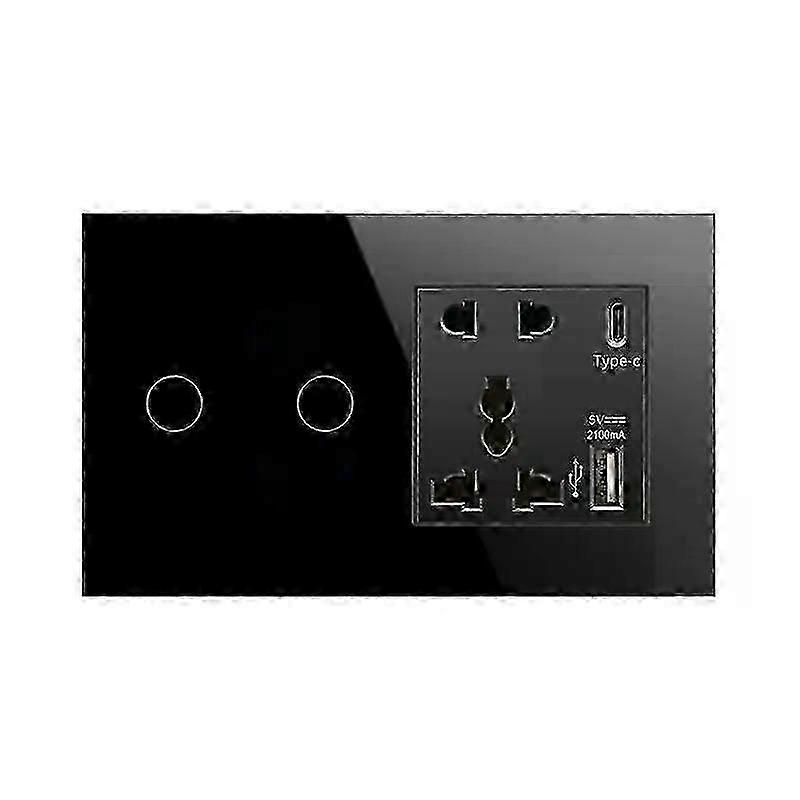 Tuya Zigbee Smart Switch Socket 147 Type 1/2/3/4Gang Touch Switch Panel With Type-C USB Control Via Alexa Google Home_li