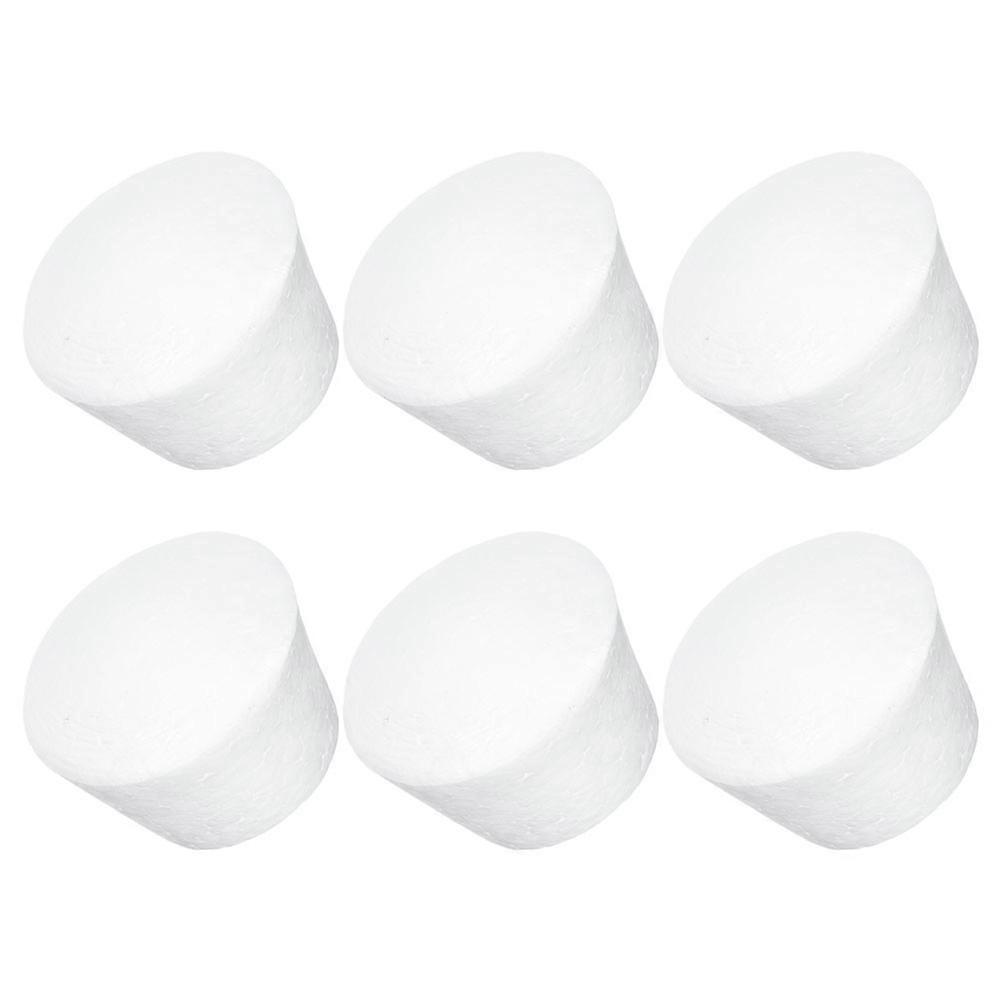 Foams Cake Models Muffin Shape Display Creation Bakers 6Pcs Plastic Reusable