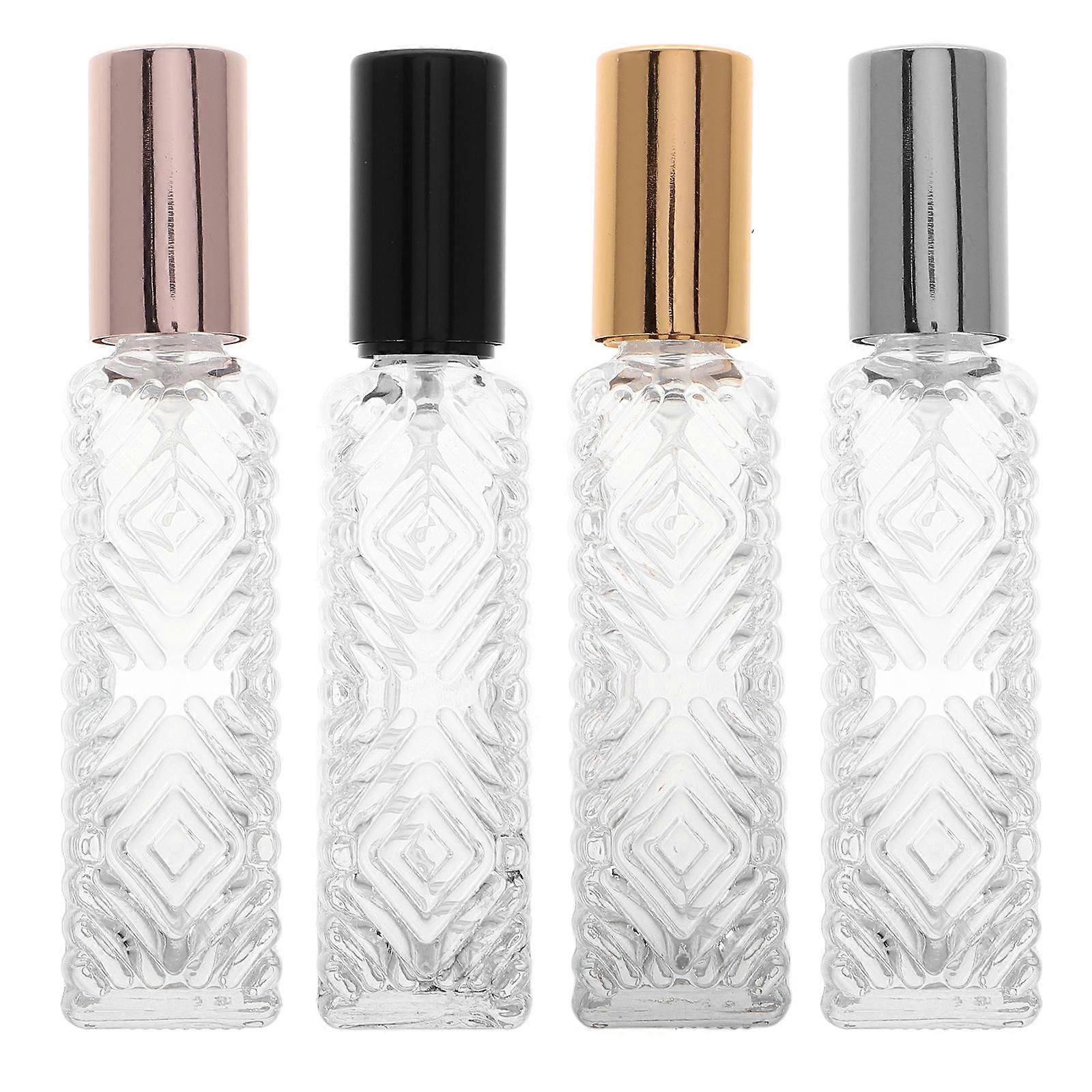 Perfume Atomizer Glass Spray Bottles for Travel Use 4Pcs 12ml Refillable Sets