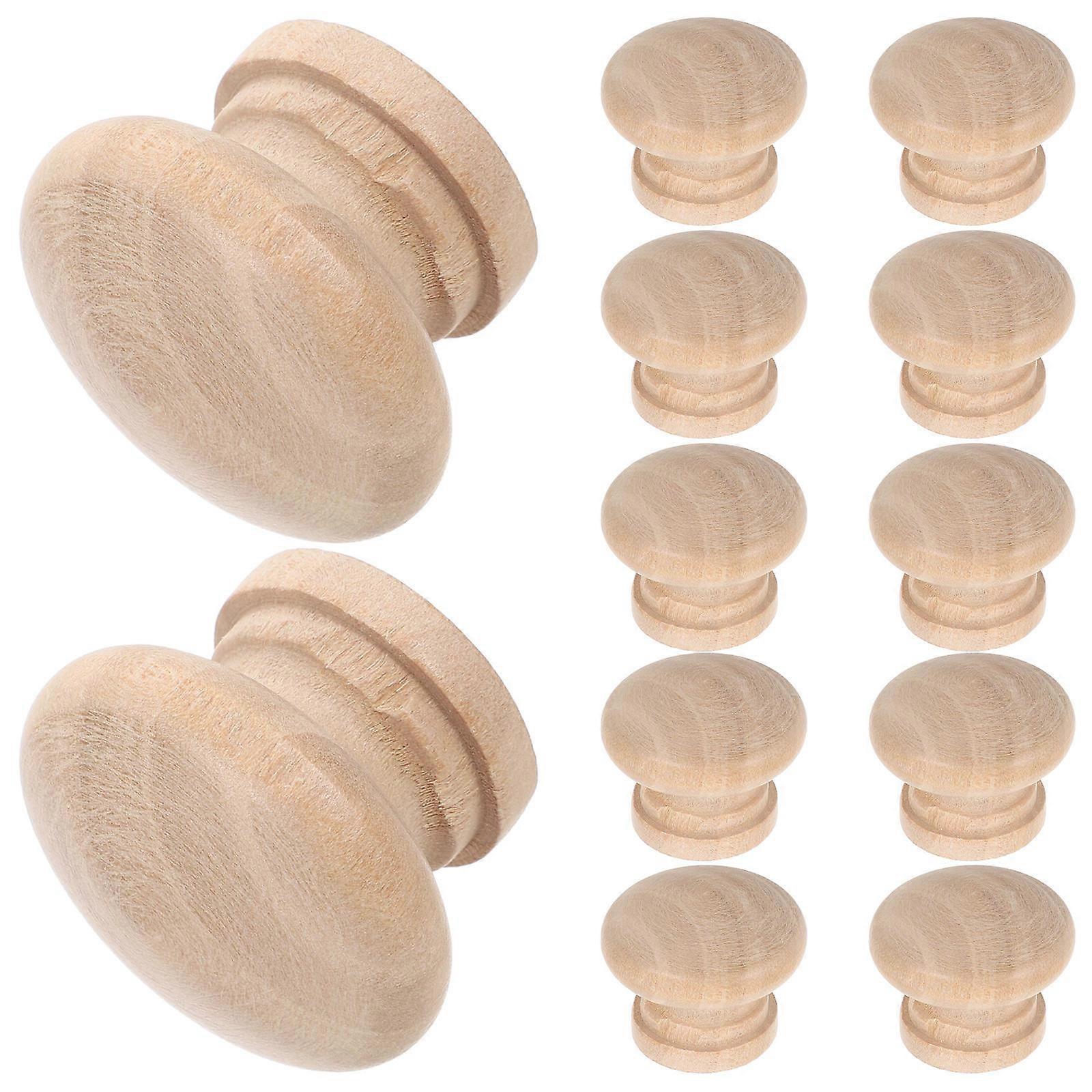 Wooden Knobs for Dresser Drawers 12Pcs Unique Cabinet Knobs Retro Style