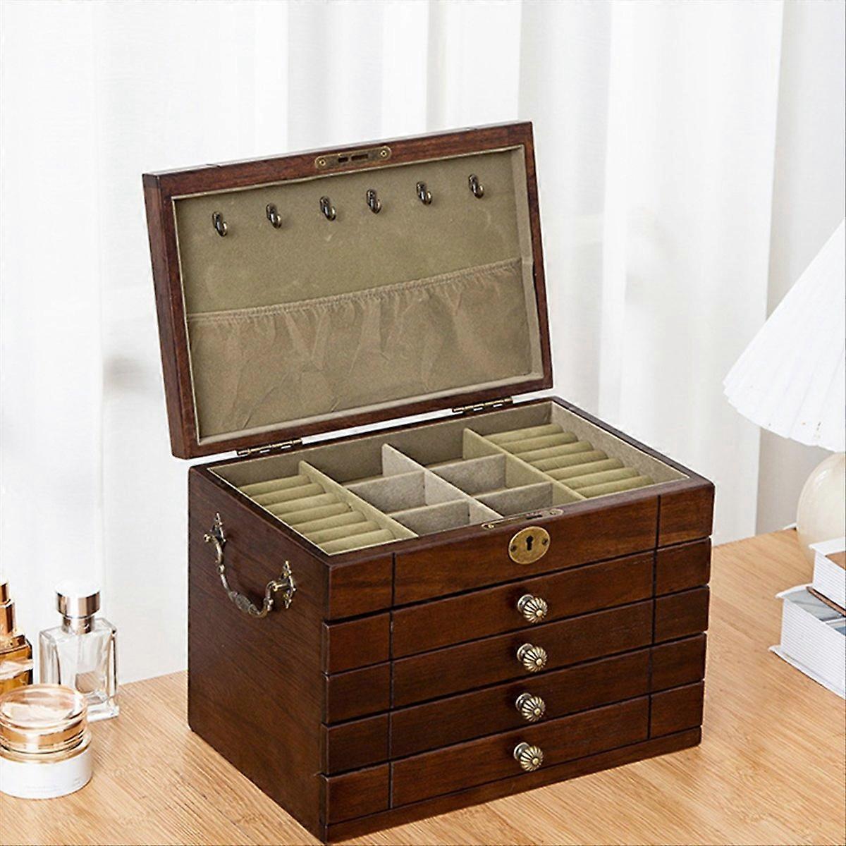 Vintage Large Capability Multi Layer Jewelry Box for Jewelry Storage