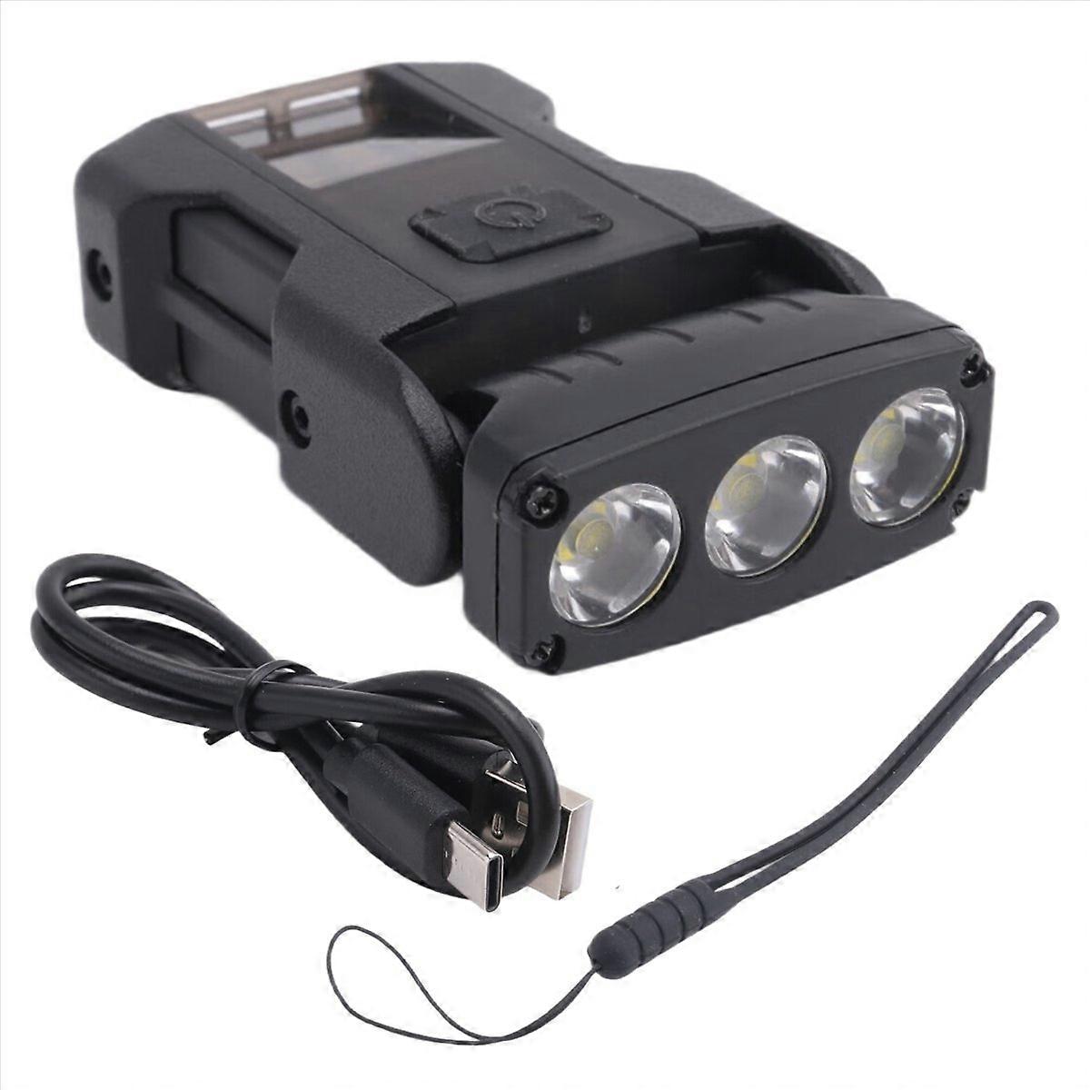 MINI USB Rechargeable LED HeadLight Portable Tail HeadLight