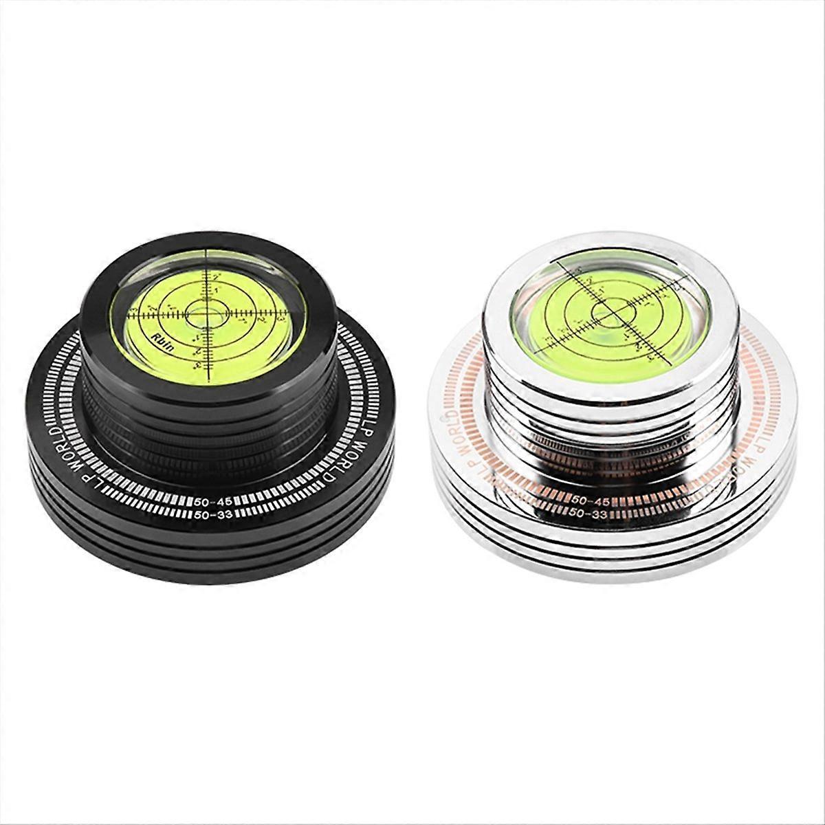 50Hz LP Vinyl Record Player Turntable Stabilizer with Level silver