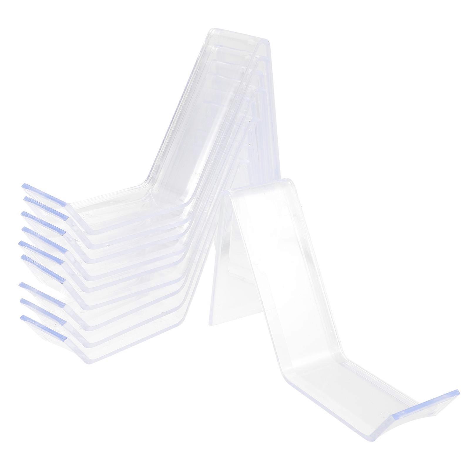 10pcs Acrylic Purse Display Stands for Desktop Organization and Retail Store Use 8.5 x 4.2 Inches