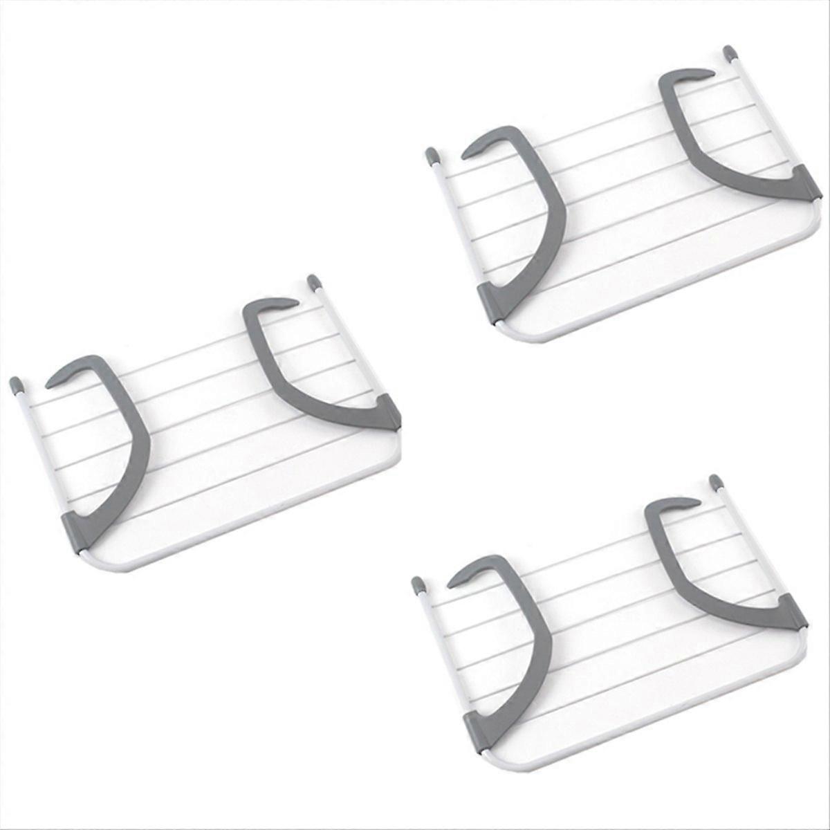 Foldable storage hanger clothes drying rack multifunctional 55x32cm