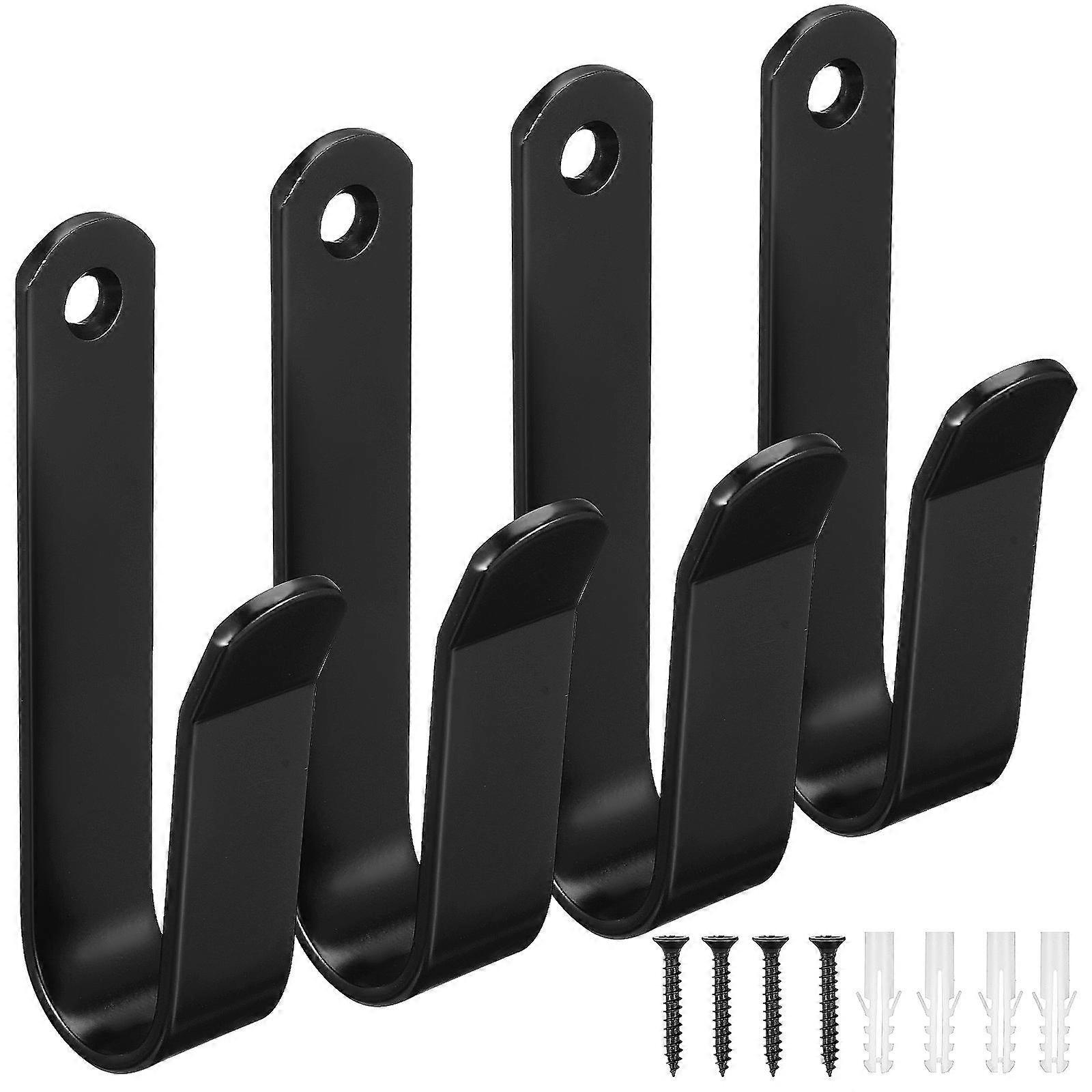 Heavy Duty Snowboard Hooks Wall Mount for Hanging 4Pcs Storage Hooks