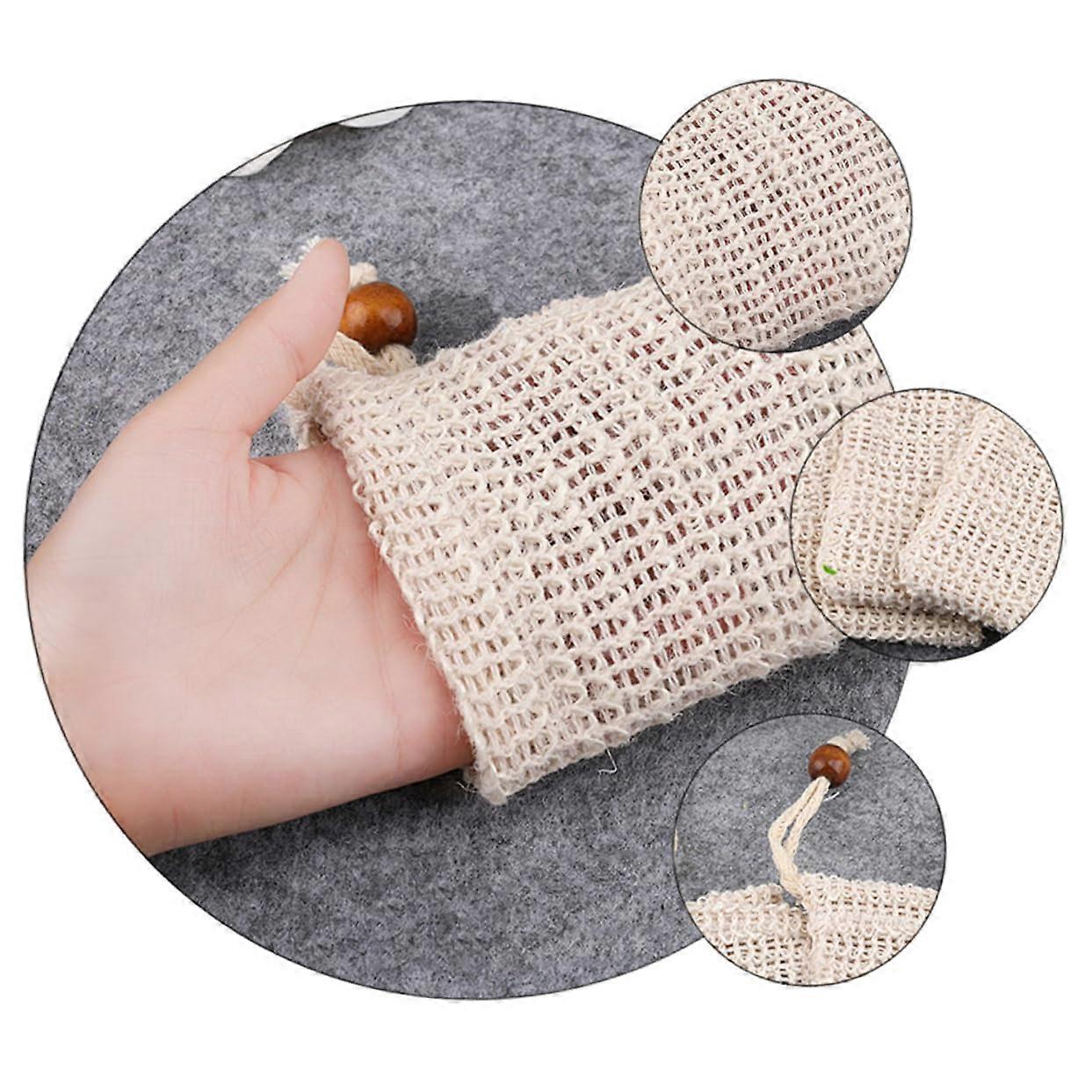 6pcs Soap Saver Bags with Foaming Mesh for Shower Deep Cleansing and Handmade Soap