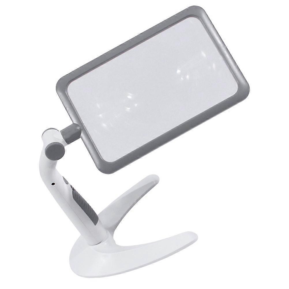 LED Magnifying Lens Handheld Tool for Reading with Adjustable Light