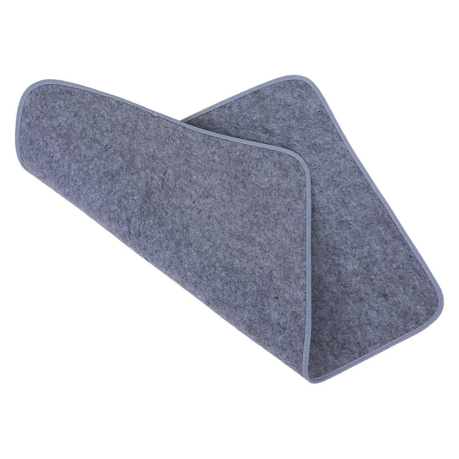 Chinese Calligraphy Drawing Felt Mat for Smooth Ink Writing Grey