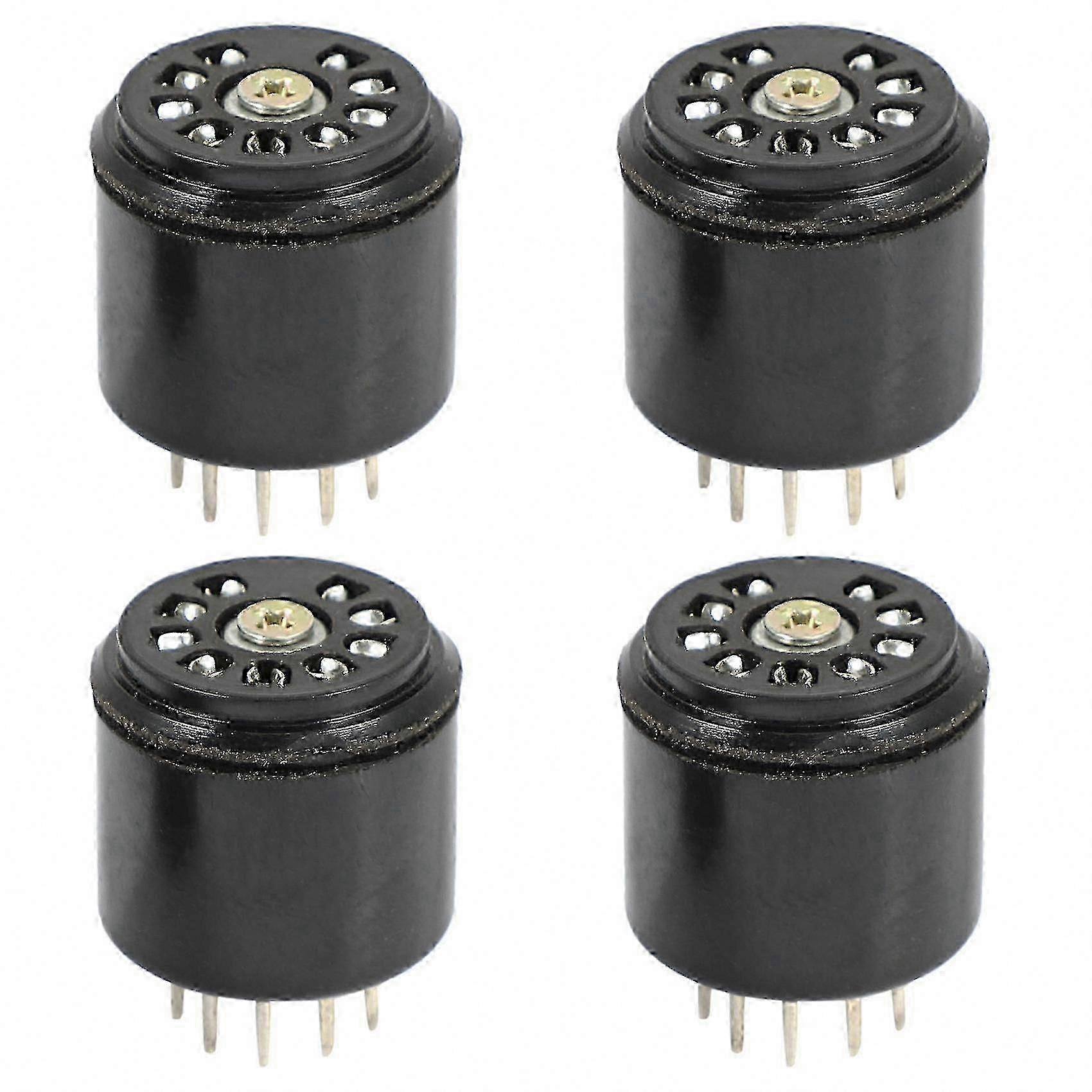 4-Pack 9-Pin Bakelite Vacuum Tube Socket Base for Amplifiers