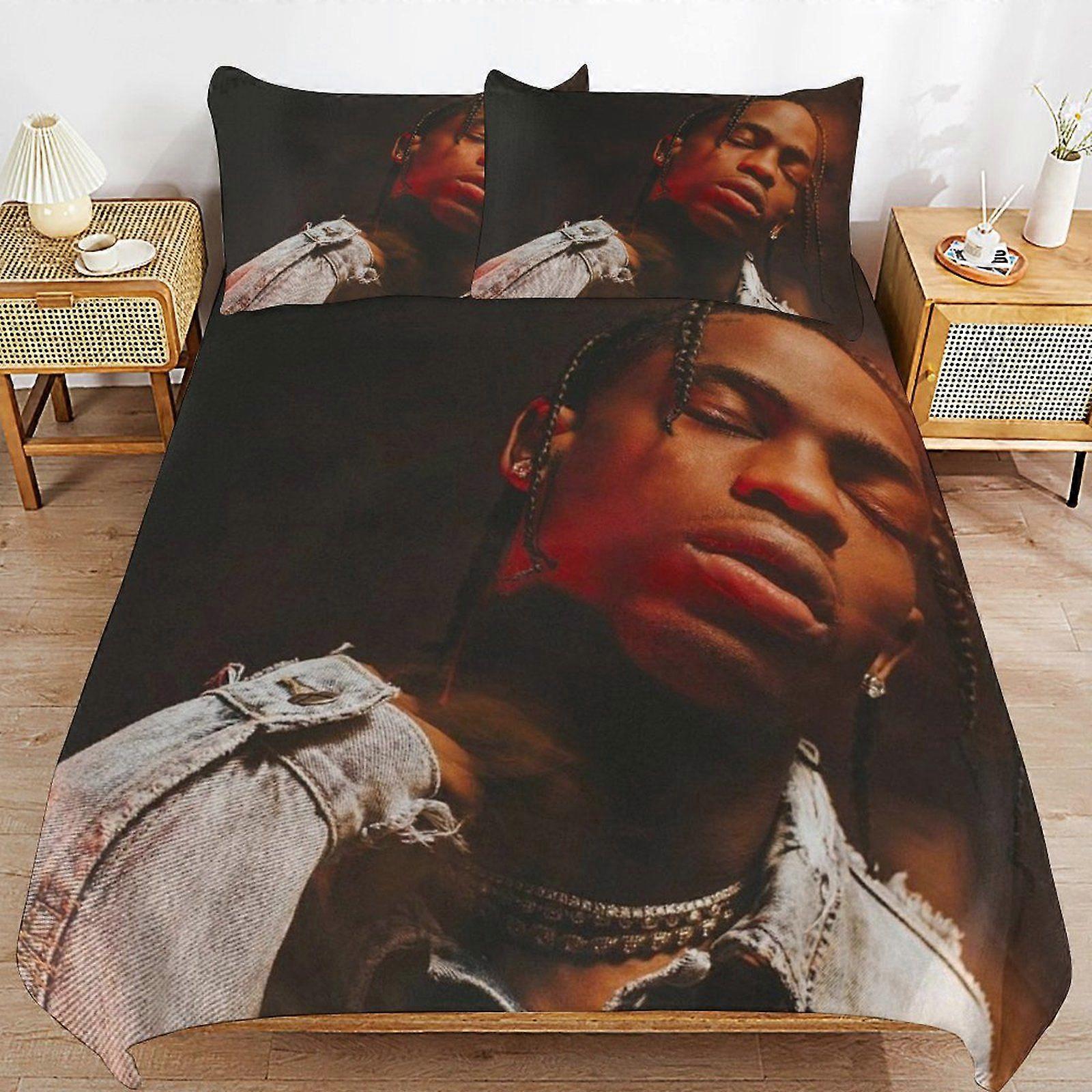 Travis scott Durable Easy Care Smooth Finish Bedding Solution Soft Zipper Closure Duvet Cover Sets Choice