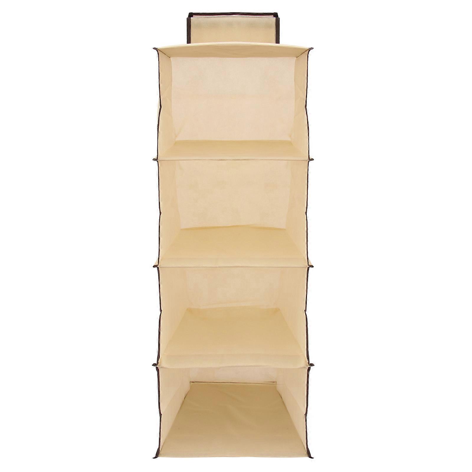 Hanging Pouch 4 Layers Storage Organizer 2Pcs for Clothes Hanging