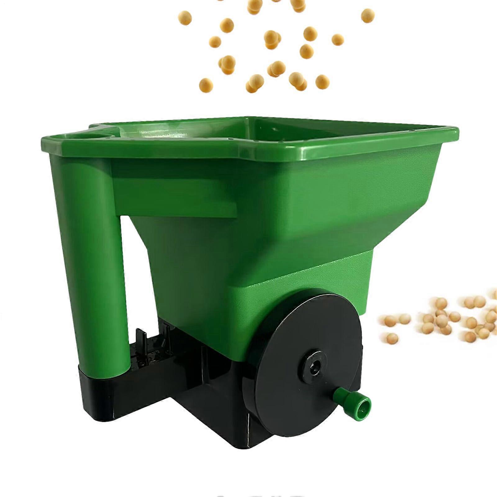 Handheld Seed Spreader with Precise Even Distribution for Lawn Garden Fertilizer and Grass Seeding