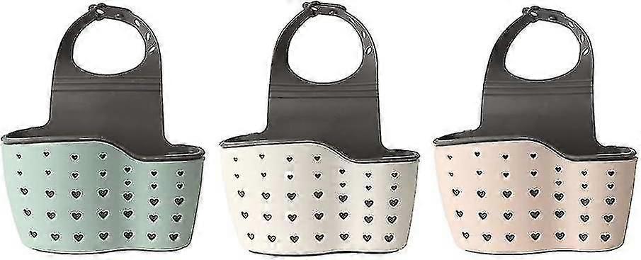 Drainer Hanging Basket, 3pcs Sink Storage Rack