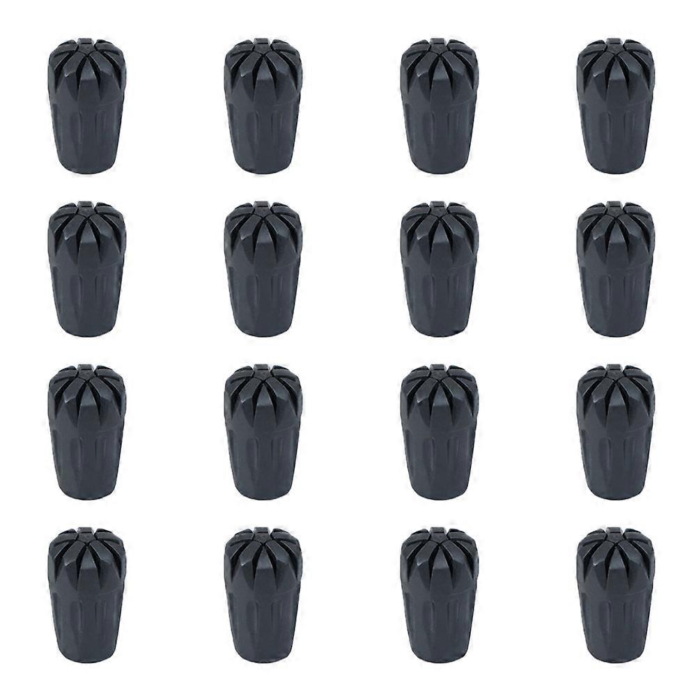 Trekking Pole Tip Protector Rubber Head Cover for Walking Hiking 16Pcs Set