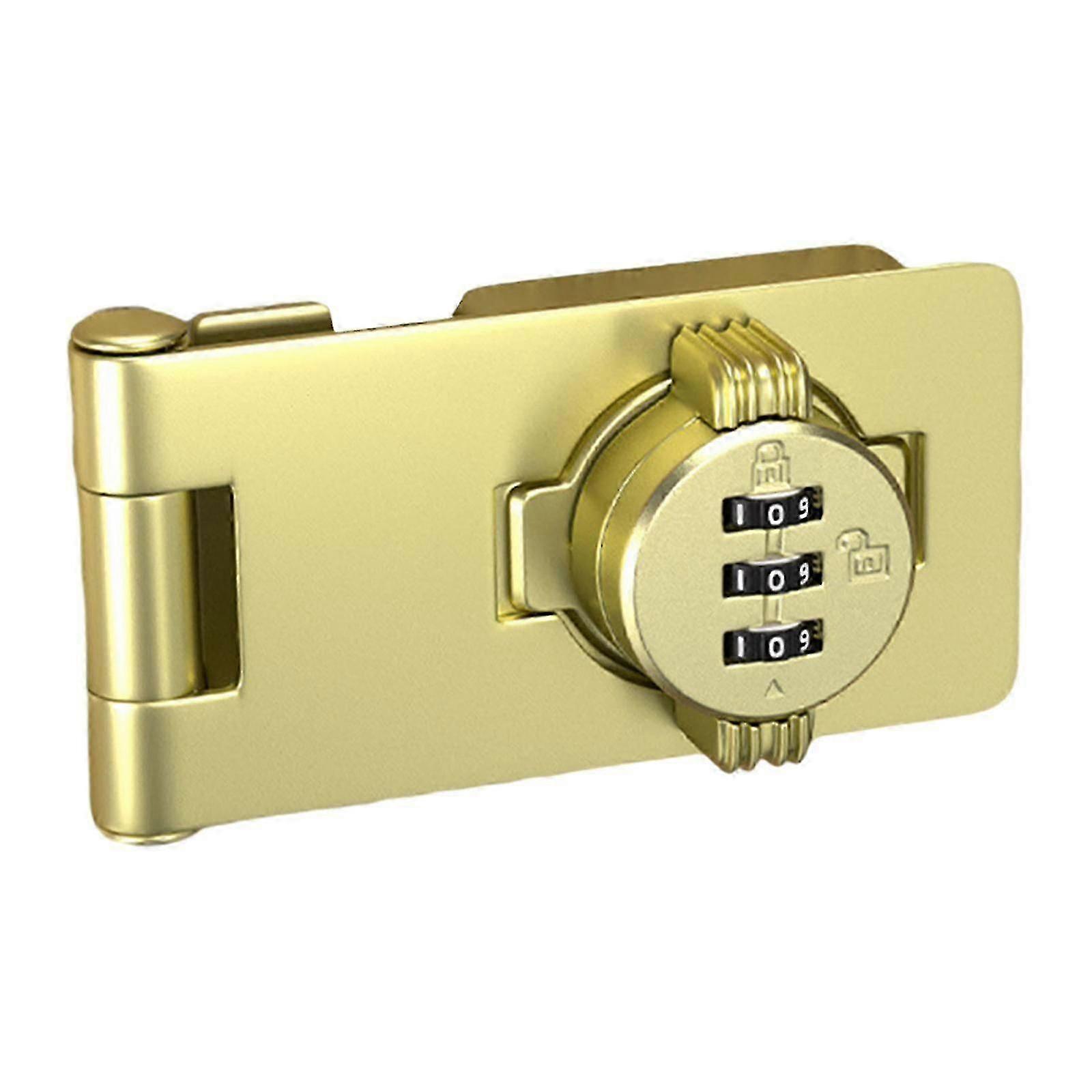 Cabinet Combination Lock with Screw Security Lock Bathroom Password Rotary Hasp
