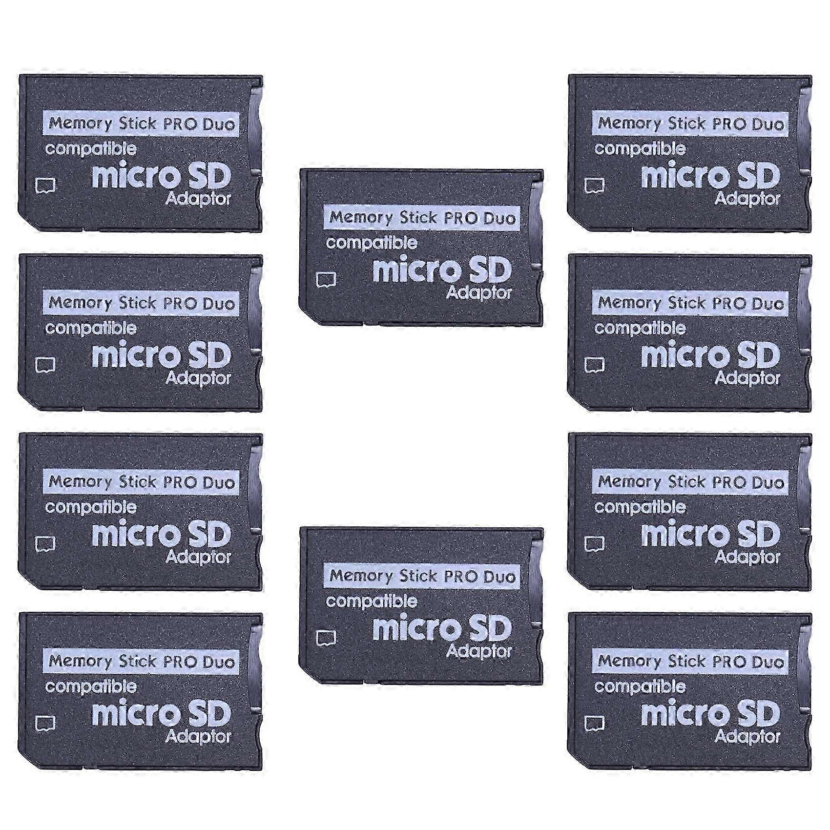 10X Mini MicroSD TF to MS Adapter SD SDHC Card Reader for & Series