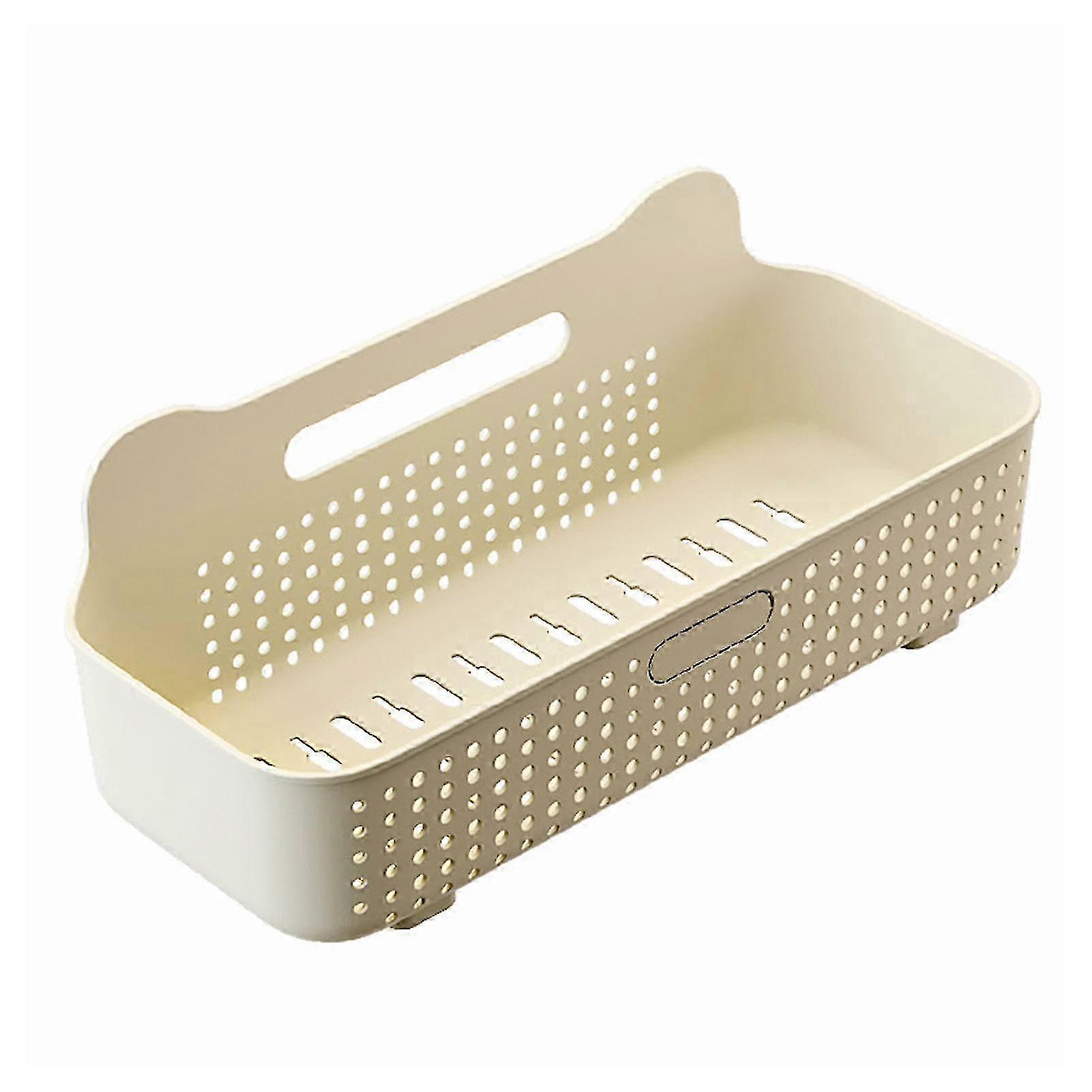 Wall Mounted Kitchen Shelf Plastic Punch Free Multifunctional Bathroom Storage Rack 25-26