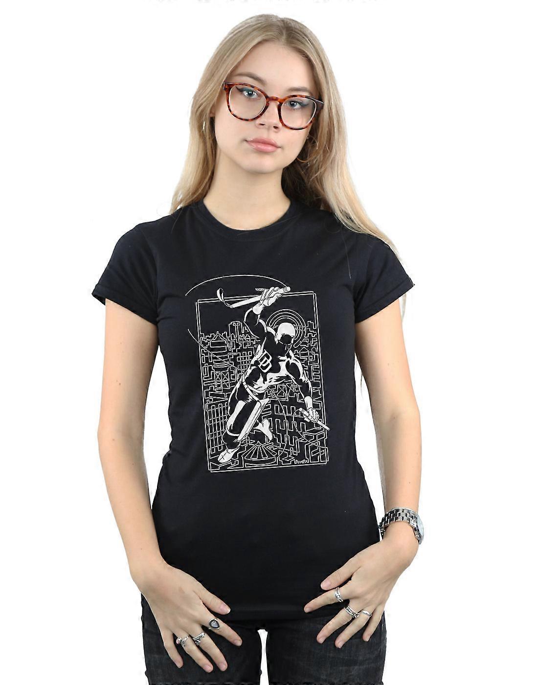 Marvel Women's Daredevil Silhouette T-Shirt