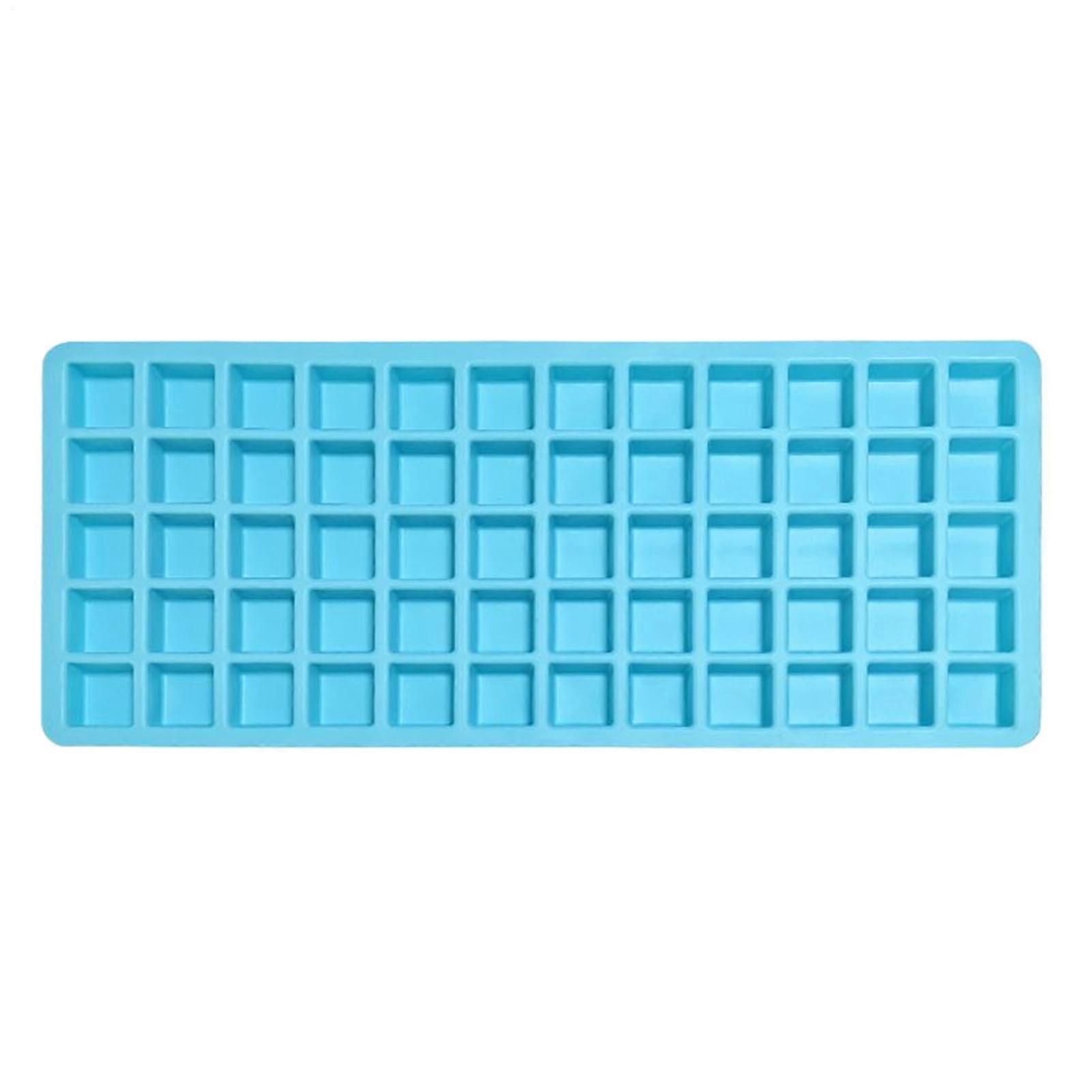Silicone Ice Cube Tray 60 Grid Easy Release Stackable Mold for Whiskey Cocktails Candy Chocolate
