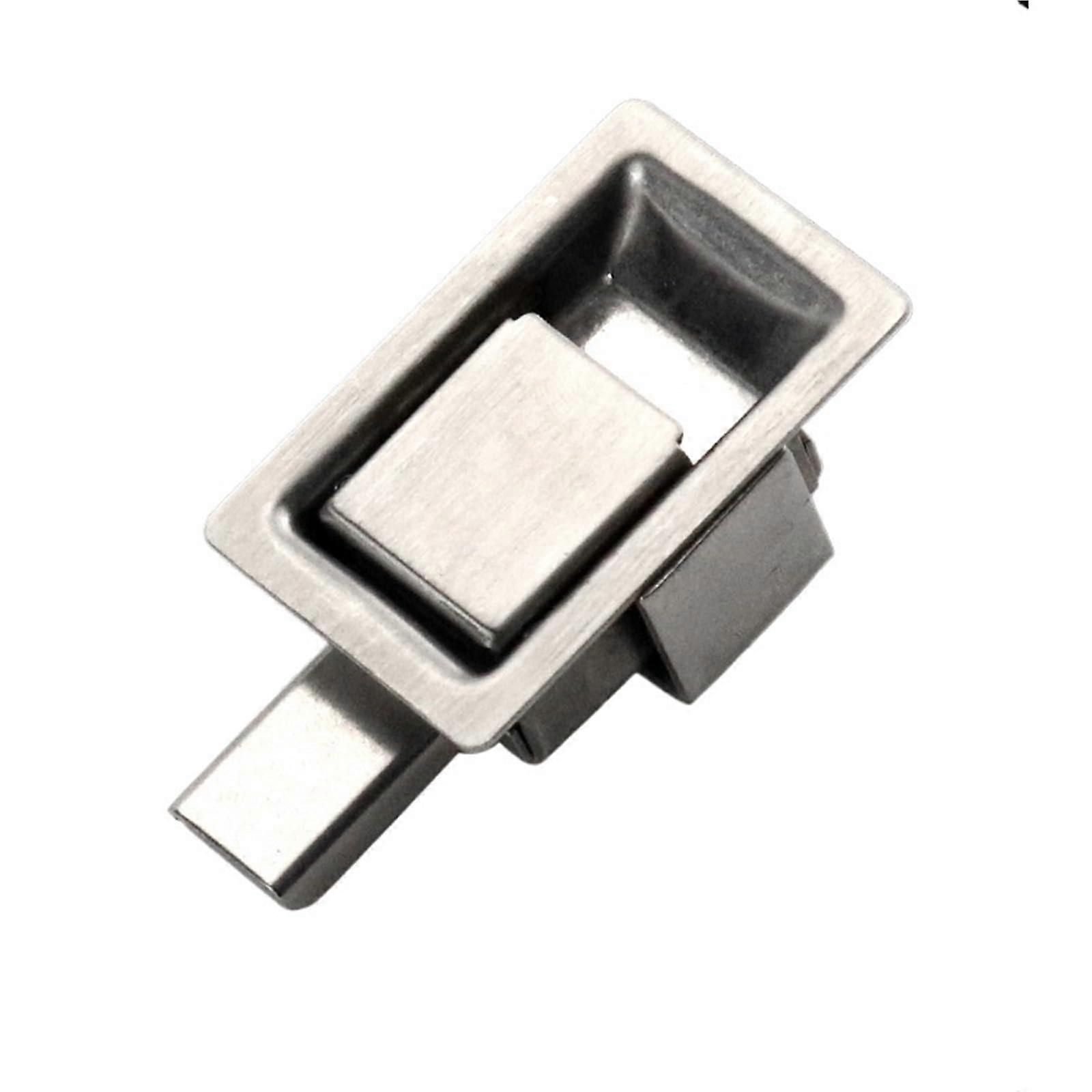 Stainless Steel Panel Lock Toolbox Latch Flat Pull Type Corrosion Resistant for Cabinet 1Pcs