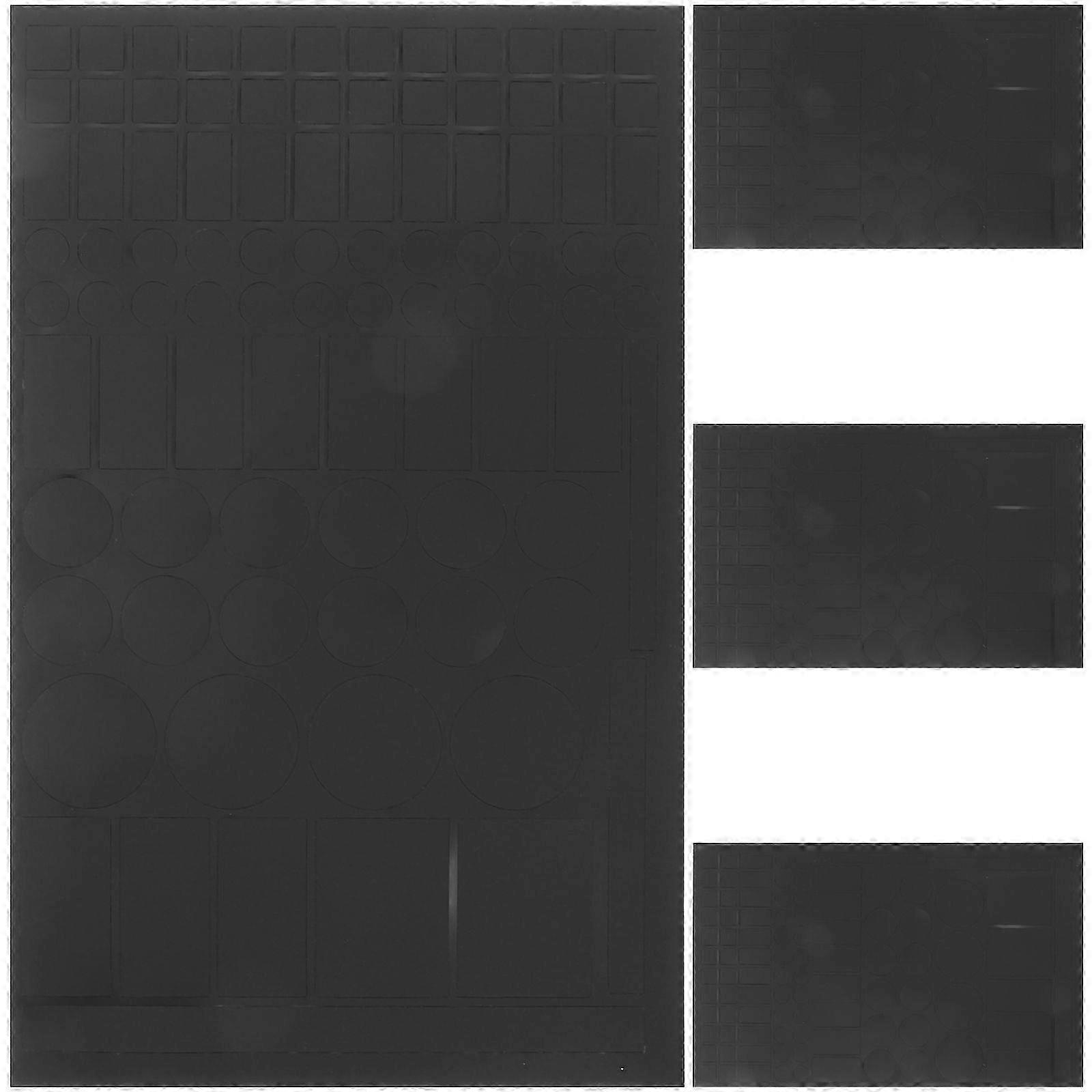 4 Sheets Light Blocking Shading Electronic Light Cover Stickers