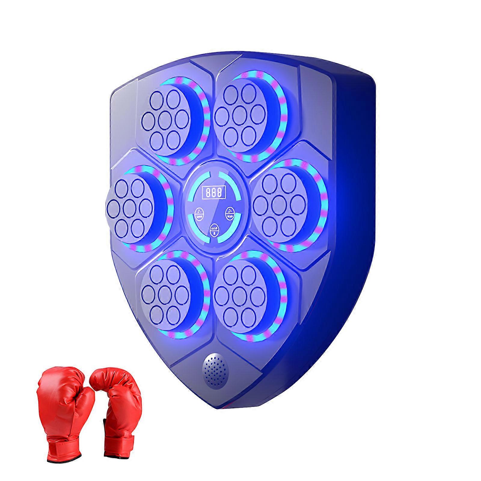 Immersive Home Boxing System with Sound LED Lights Dynamic Lighting Plastic Texture Suitable for Motivating Workouts  Adult version
