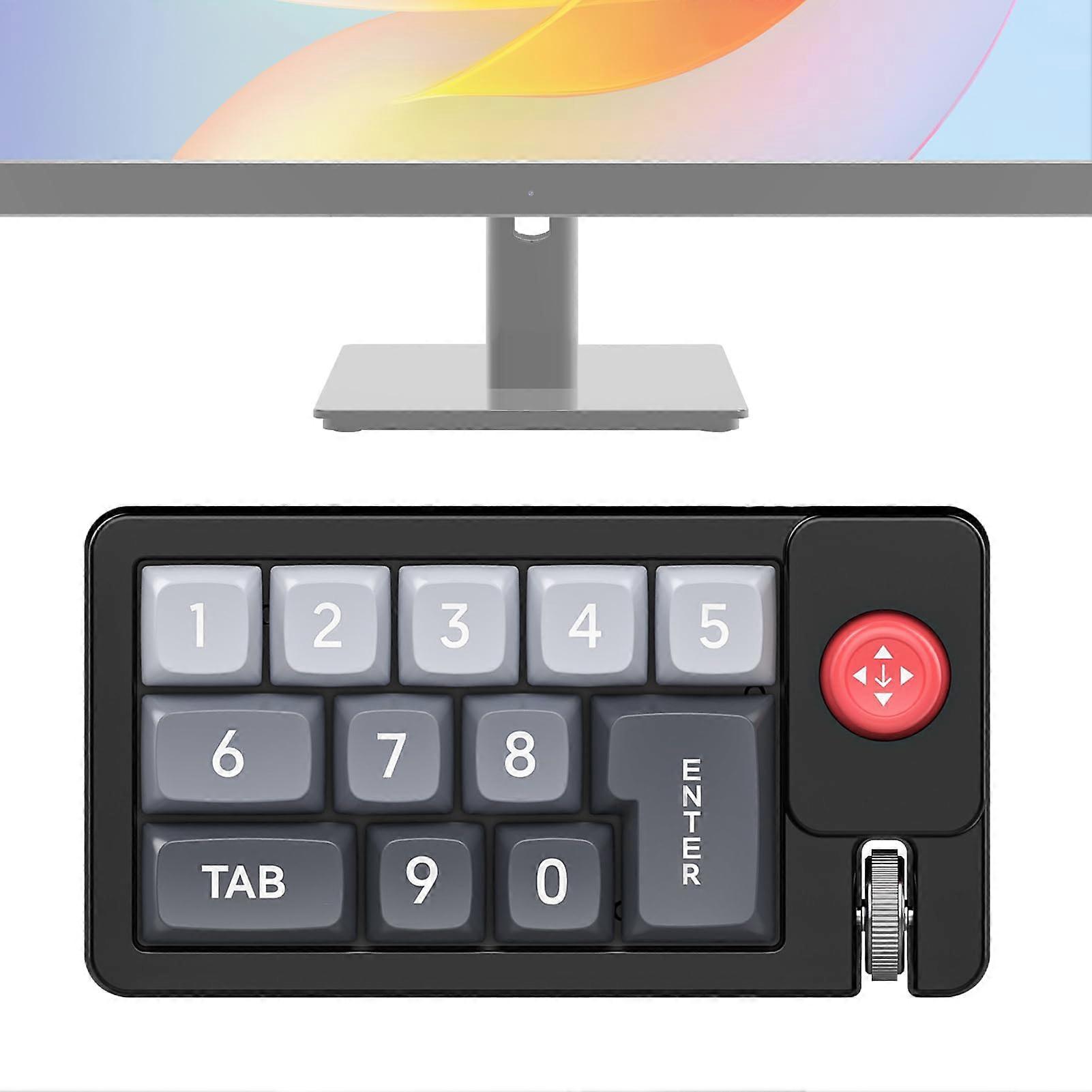 RGB Mechanical Keypad with Programmable Macro Keys, Hot Swappable Switches, Single Hand Joystick Green