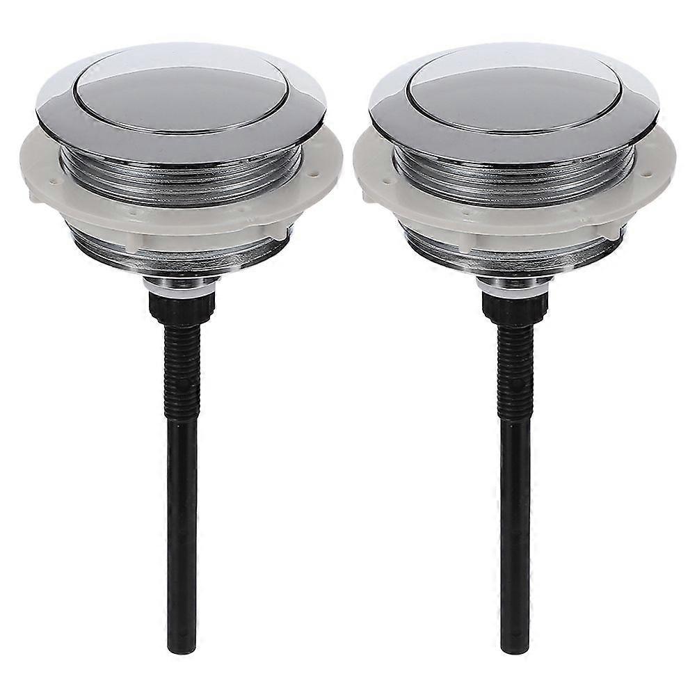 2pcs Closestool Tank Button Universal Tank Toilet Buttons Single Flush Push Button
