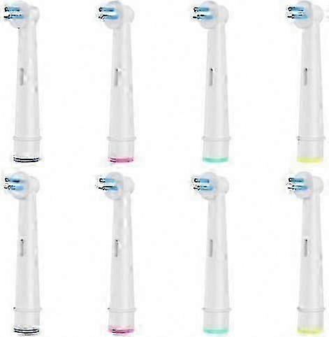 8-Pack Replacement Toothbrush Heads for Electric Toothbrushes, Cleans Between Teeth, Bridges and Implants Efficiently