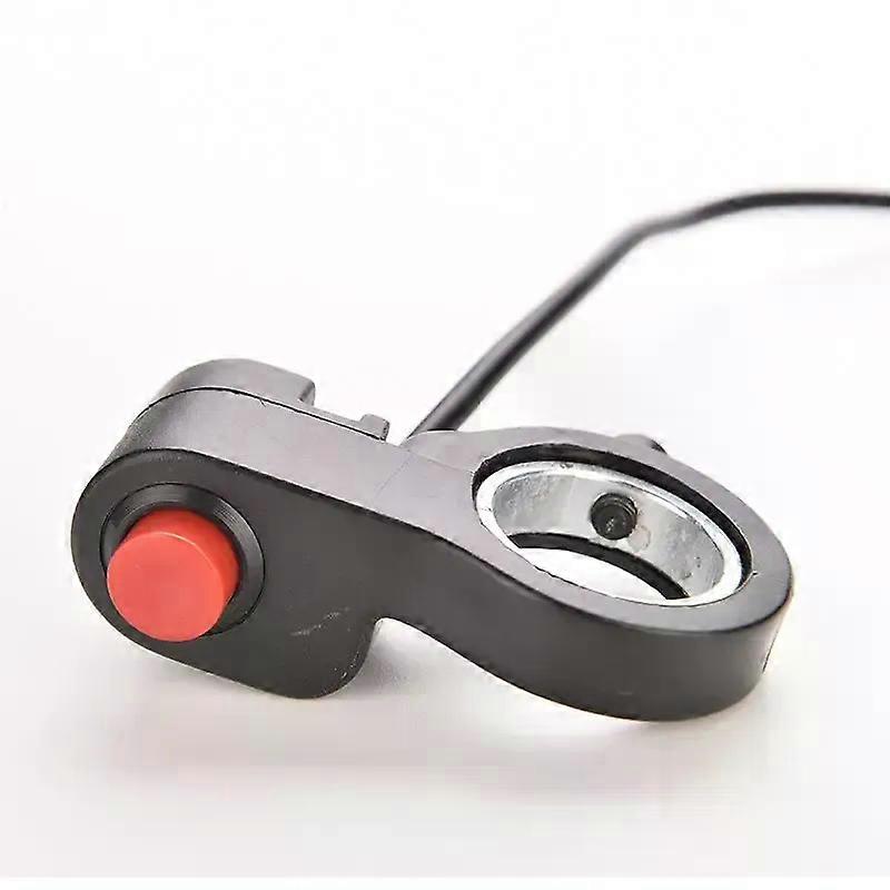 1pc 7/8'' Universal Motorcycle Handlebar Switch ATV Horn Starter Kill Button Switch E-Bike Motor Single Switch 0.7m Cable