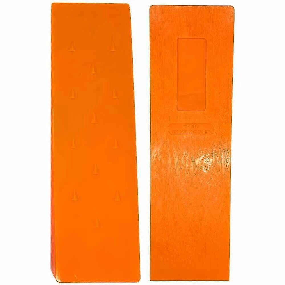 2 Pack 12 Inch Tree Felling Wedge Set for Controlled Direction, Durable ABS, Bright Orange Logging