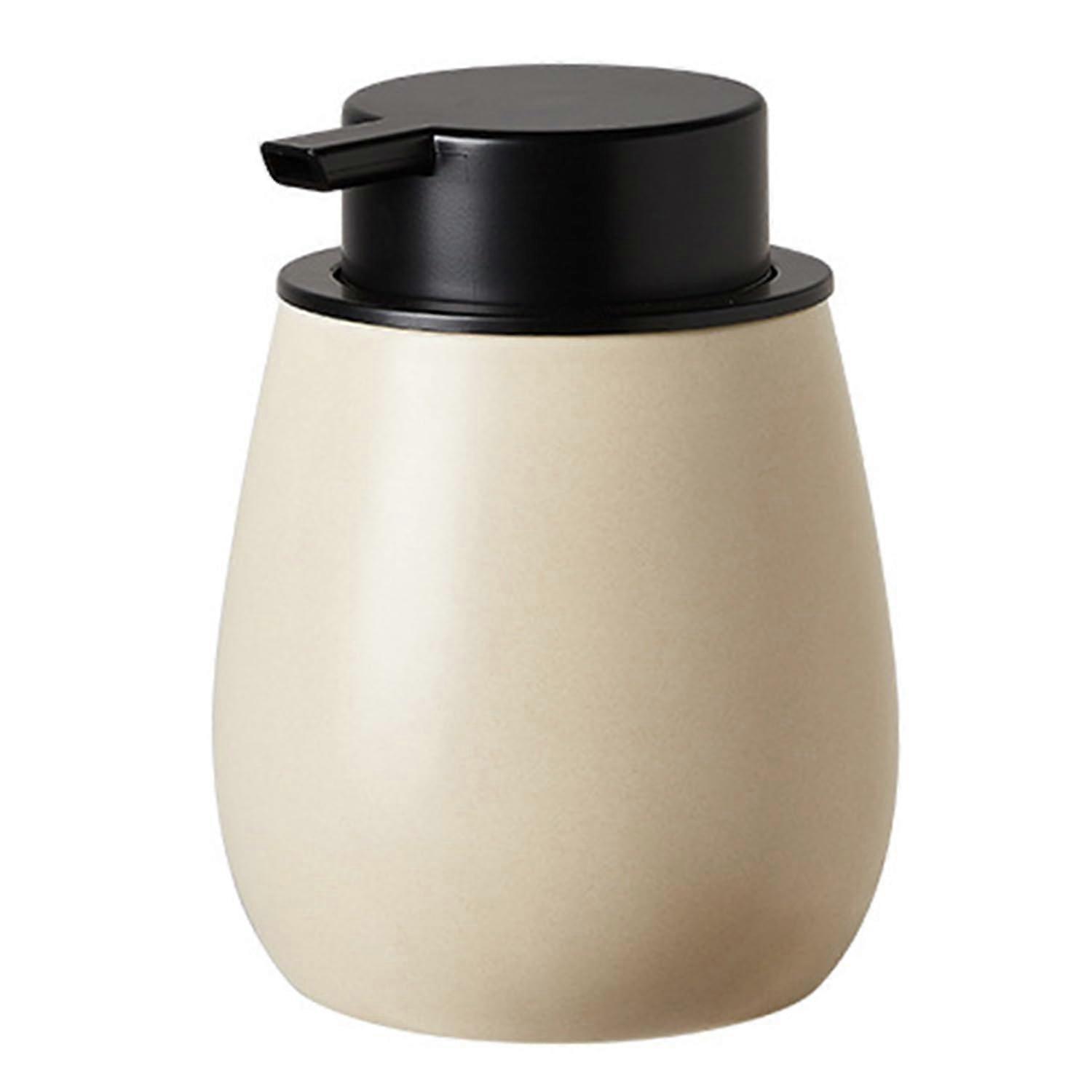 Ceramic Foaming Soap Dispenser 400ml with Pump for Bathroom and Kitchen Easy Refill Design